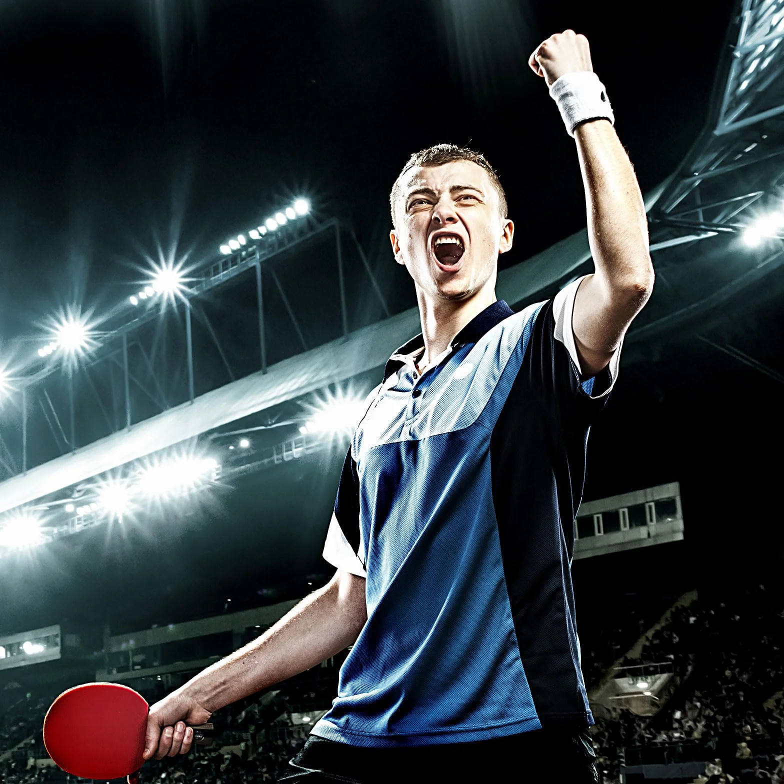 PATIKIL 2" Ping Pong Médailles Or avec Ruban Rouge Jaune pour Sports Concours