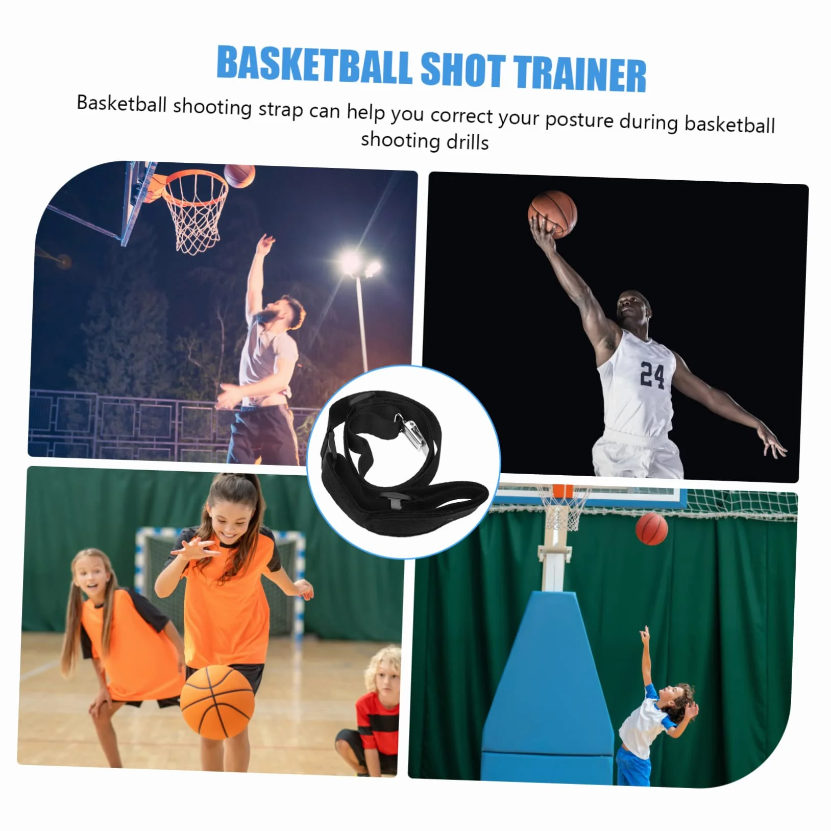 Ball Guide pour Main de Basket-Ball Accessoire Entraînement Sangle