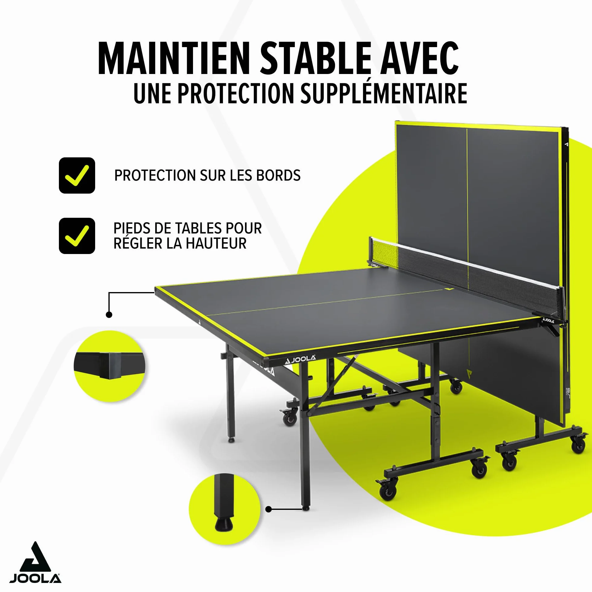 JOOLA Table de Tennis de Table Indoor Pliable 274 x 152,5 x 76 cm Filet Inclus