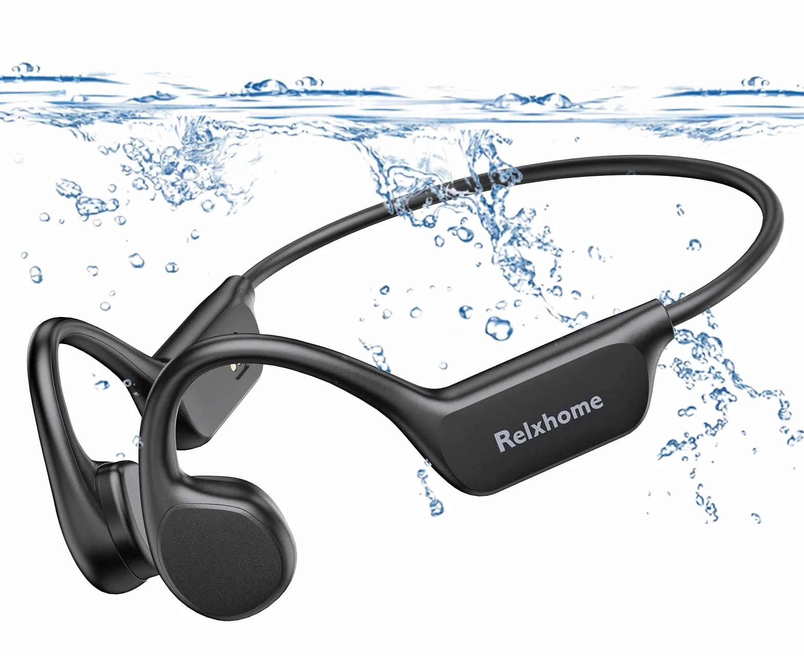 Casque Conduction Osseuse Bluetooth 5.4, Mémoire 32 Go Intégrée, Lecteur MP3 Étanche IPX8, 10 Heures de Jeu, Écouteur Natation sans Fil