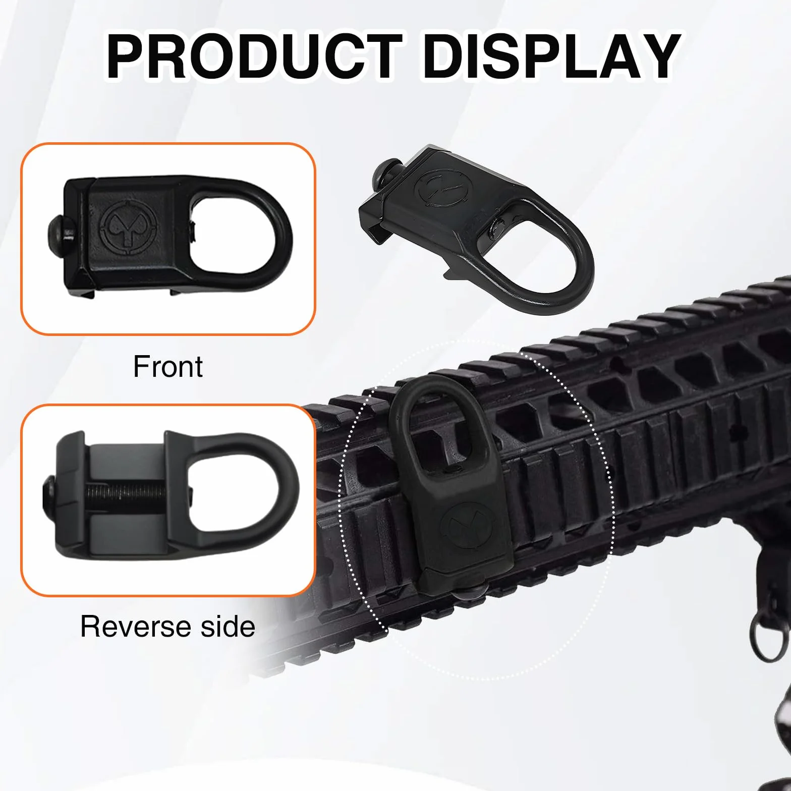 Picatinny Adaptateur de Sangle de Rail 20 mm, Montage Rapide pour Sling