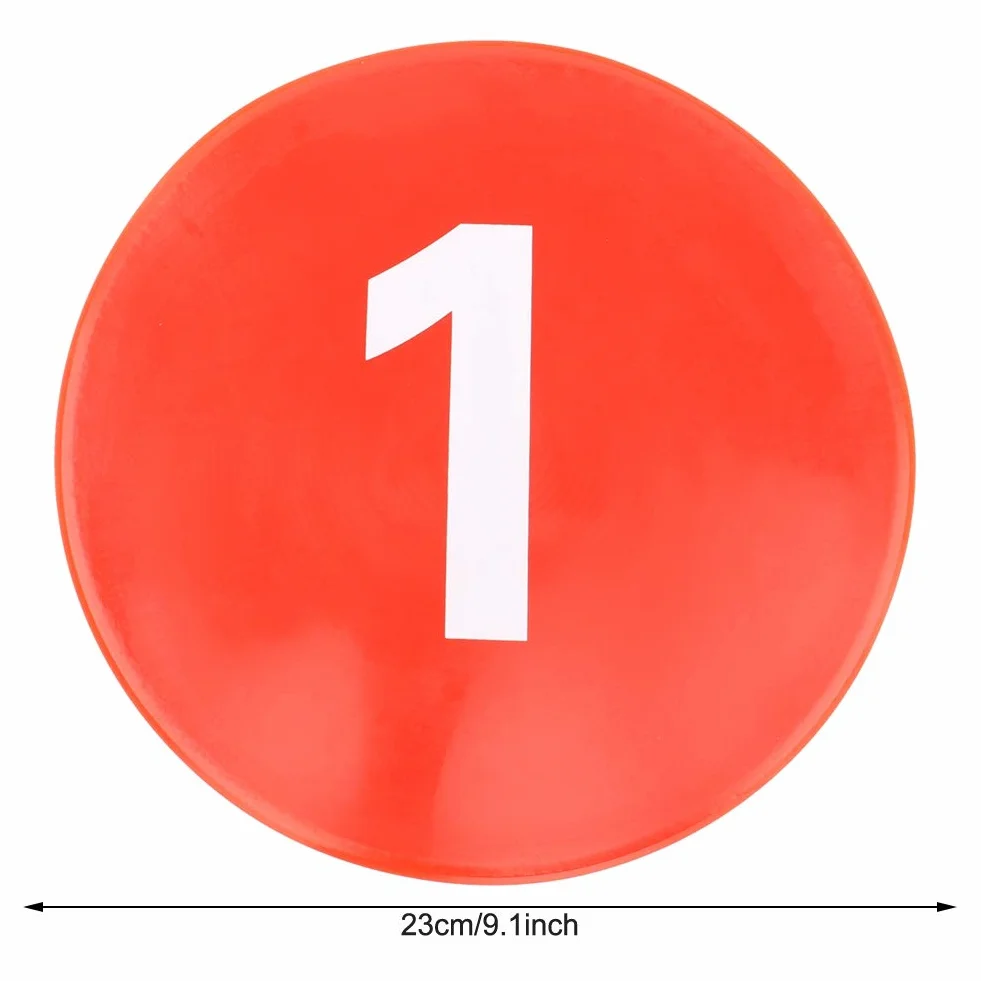 Disques Marqueurs Ronds, 10PCS Disque D'entraînement De Football, Disques Plats antidérapants