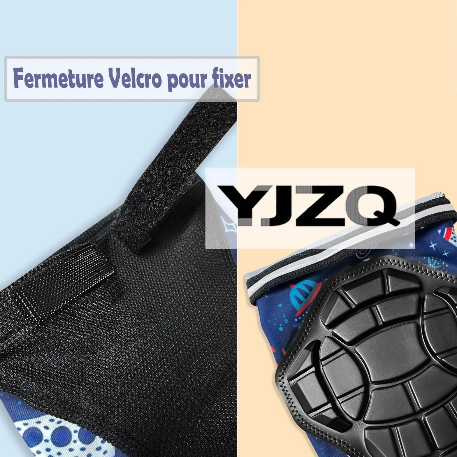 Genouillère enfant Vélo Rugby Protège-genoux Respirant Protection anti-choc S-3-5ans