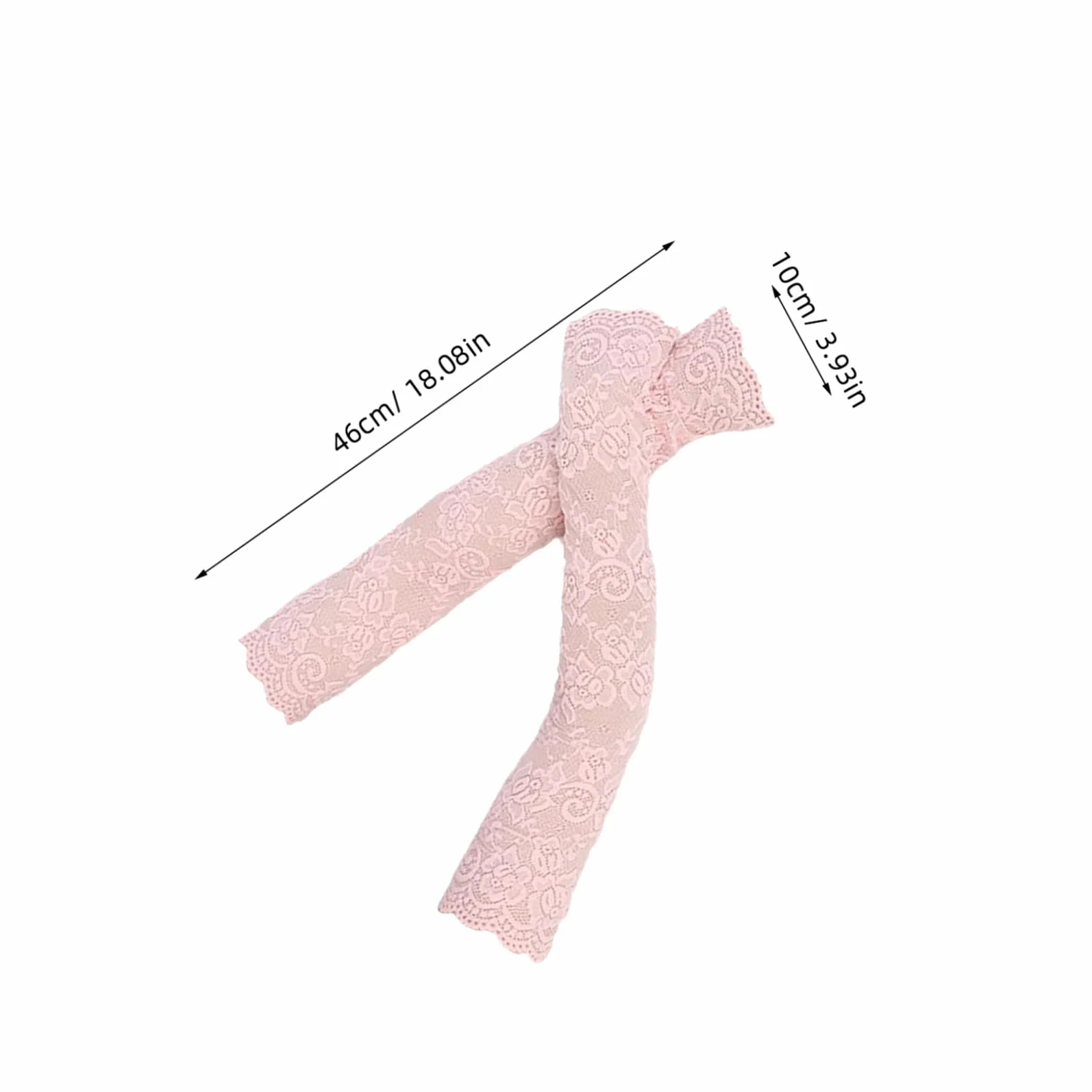 ABOOFAN 3 Paires Manches Dentelle Longues sans Doigts Protège-Coudes Femmes Noir Blanc Peachpink