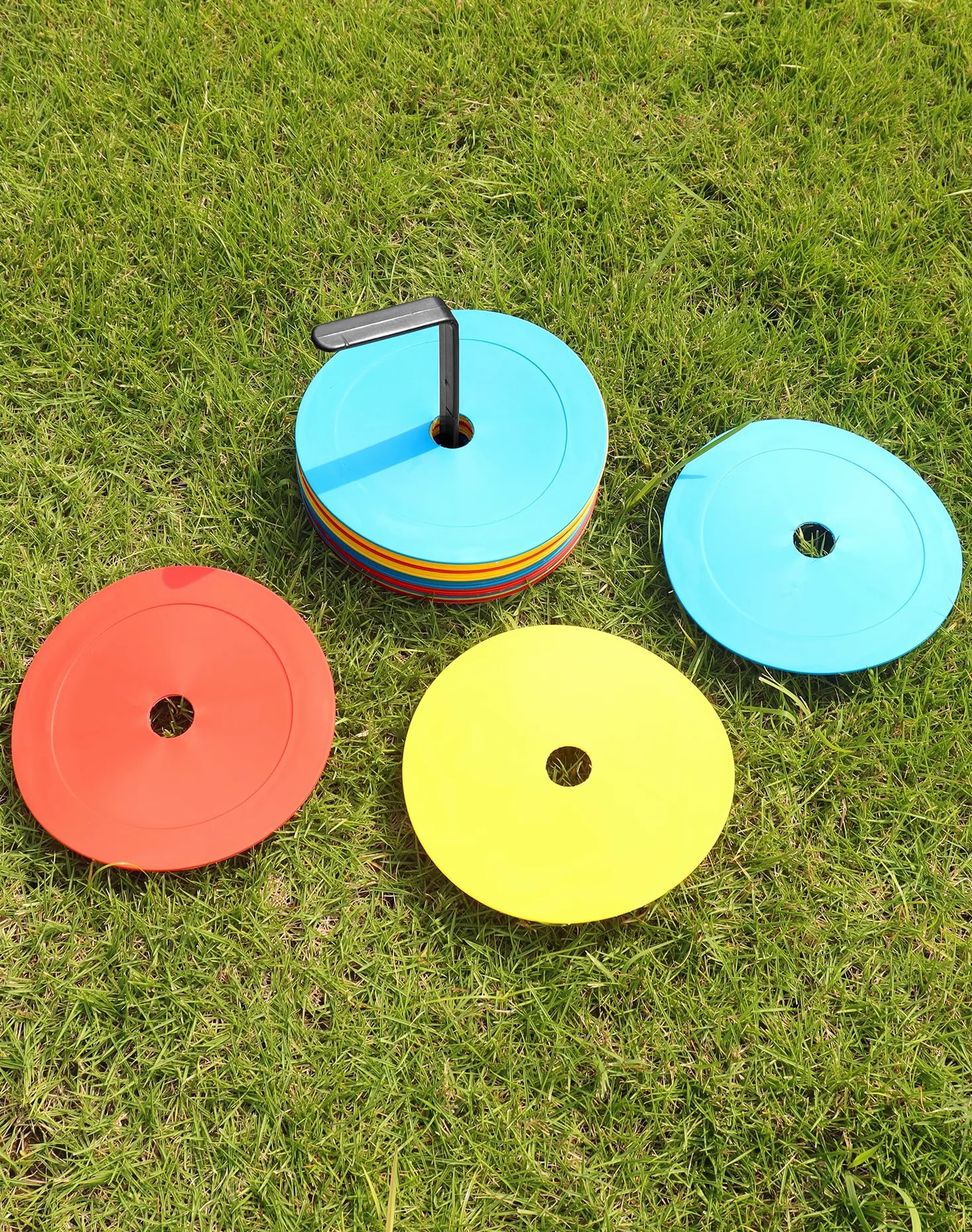 QWORK® Plats cône de marquage 15 cm 23 cm Plot Sport Football Basket Handball