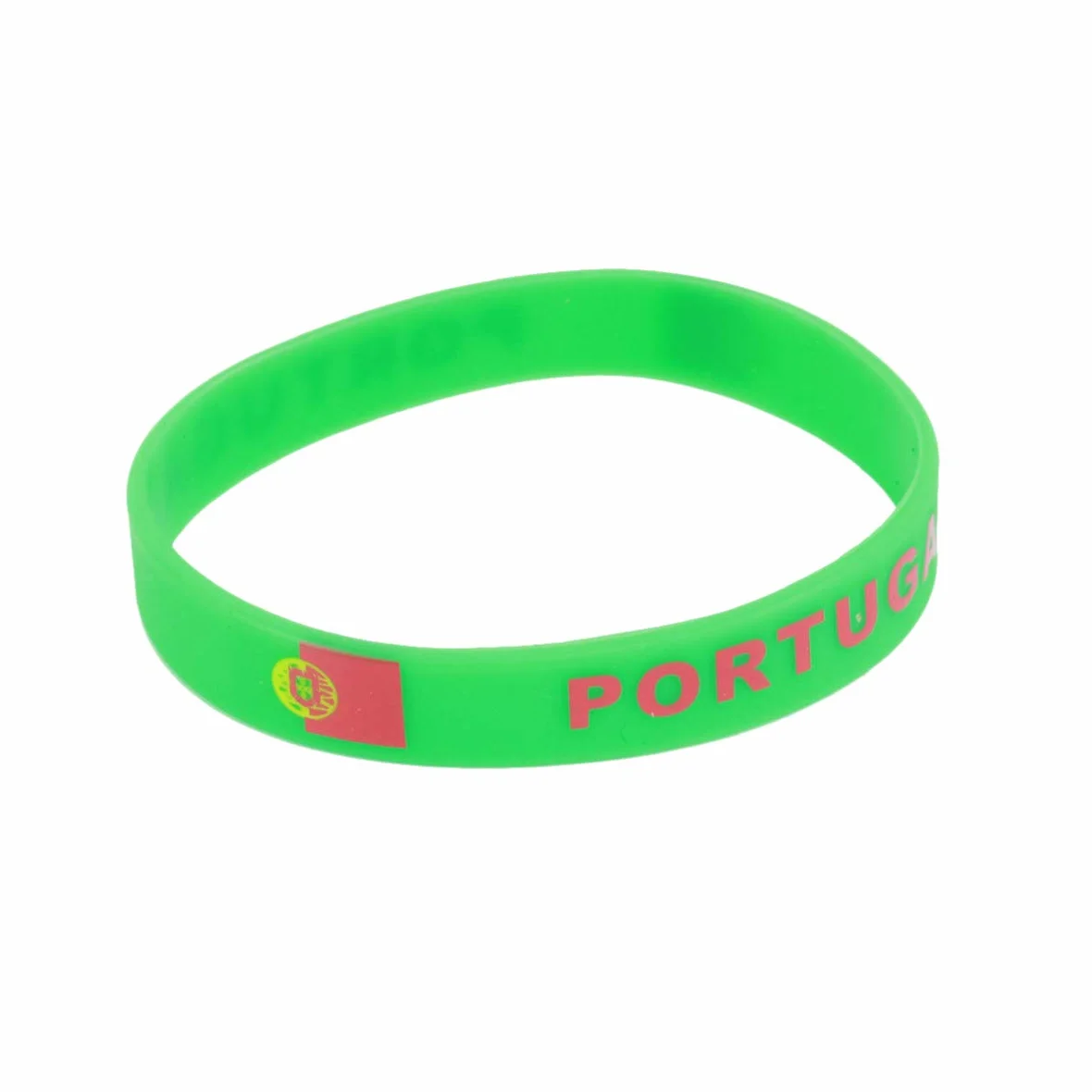 Bracelet Imprimé Drapeau Portugal Silicone VOSAREA 5 Pièces pour Football Sports
