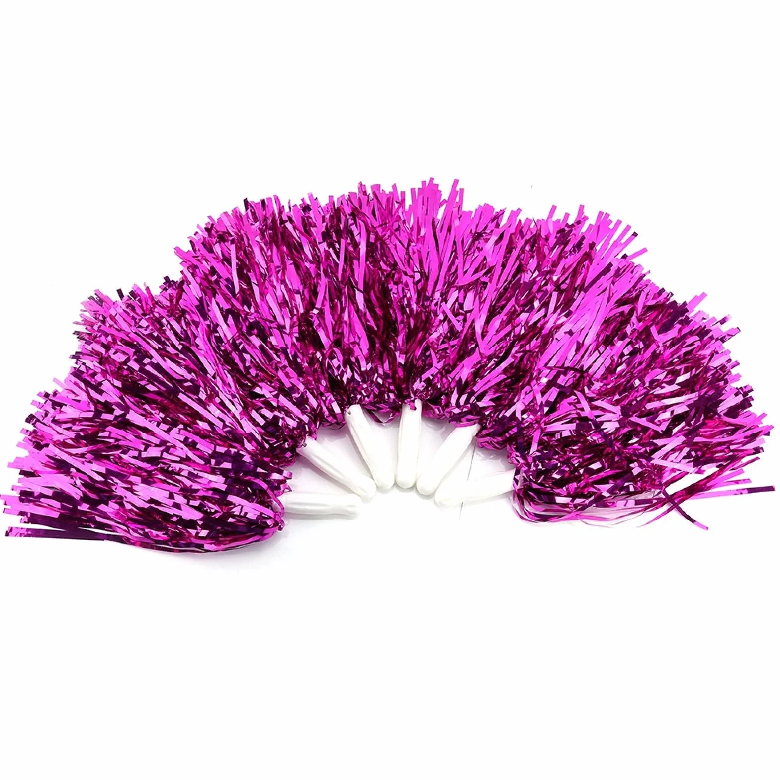 OUKENS Pompons de Pom-Pom Girl, 7 Couleurs 6pcs Accessoire de Danse de fête Cheer