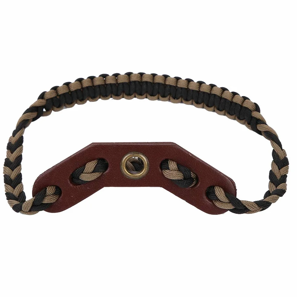 Sangle de Poignet pour Arc de Tir à l'Arc, Corde Tressée en Nylon Réglable, Dragonne de Survie pour Chasse et Tir