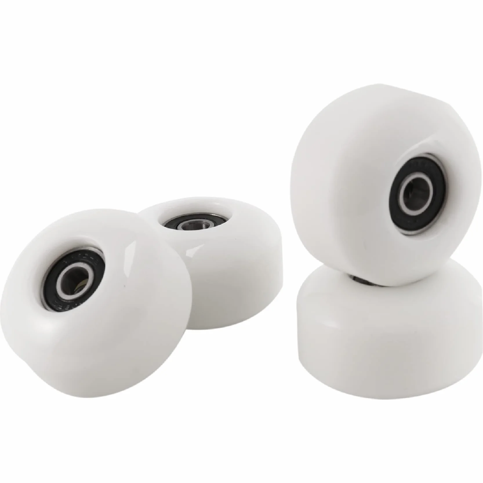 Roues de Planche à roulettes 52x30mm PU Street Cruiser Longboard Roulements Ensemble de 4 Blanc