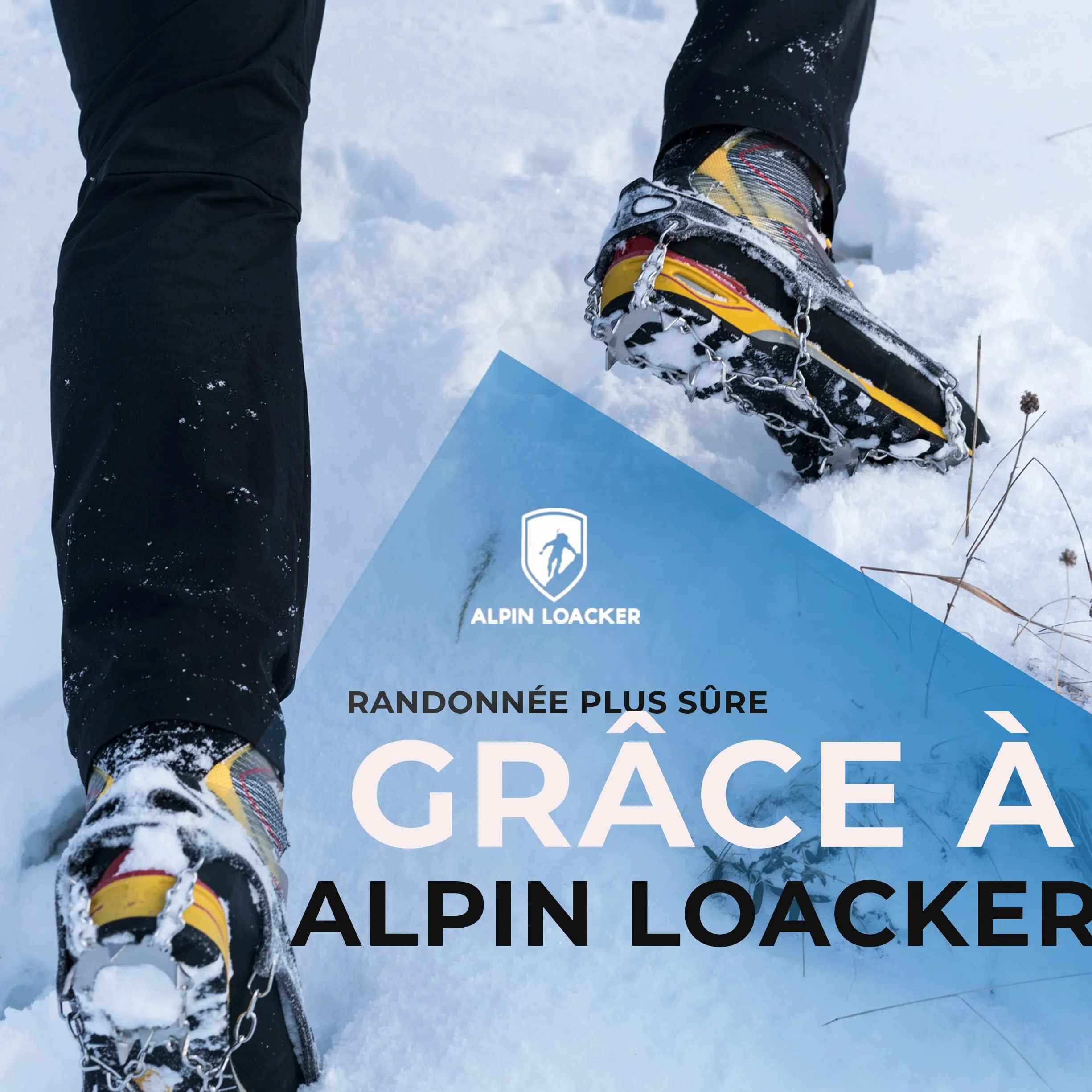ALPIN LOACKER Chain Pro 18 Chaussures à Crampons Acier Inoxydable Randonnée Alpinisme