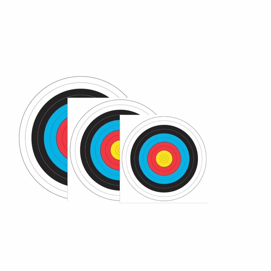 YAK Archery Lot de 8 cibles de tir à l'arc 3 tailles 80 60 40 avec clous résistant aux intempéries
