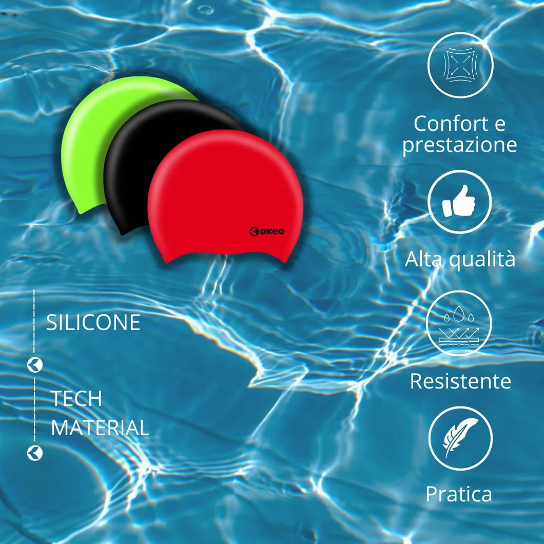 Bonnet Silicone uni Bleu Ciel