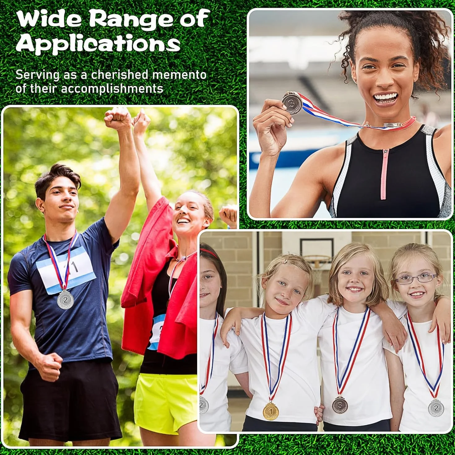 MALLOOM 30 Médailles Or Argent Bronze – Médailles Vainqueur Compétitions Fêtes Style Olympique
