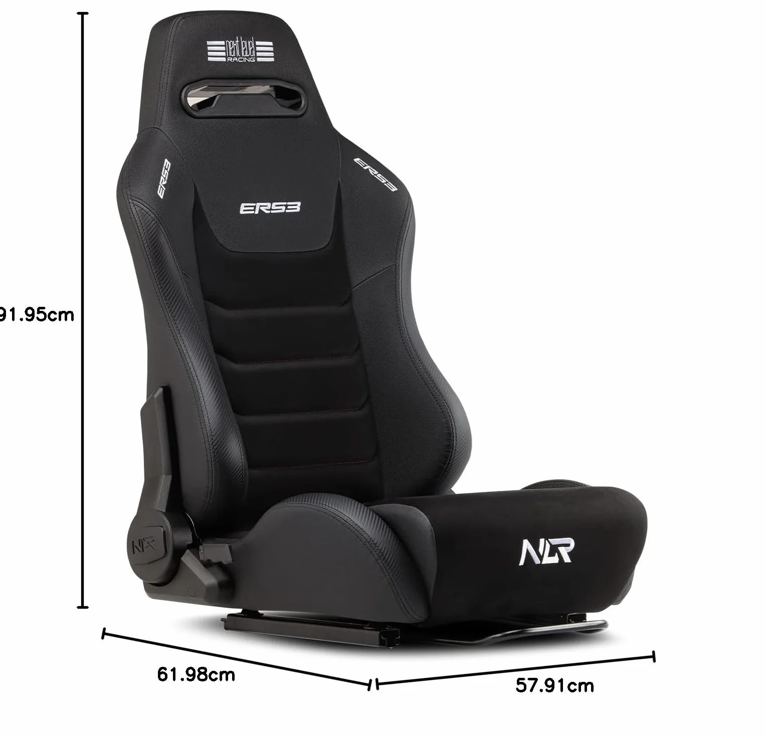 Next Level Racing ERS3 Elite Reclining Seat PU Leather Suede Edition NLR-E051