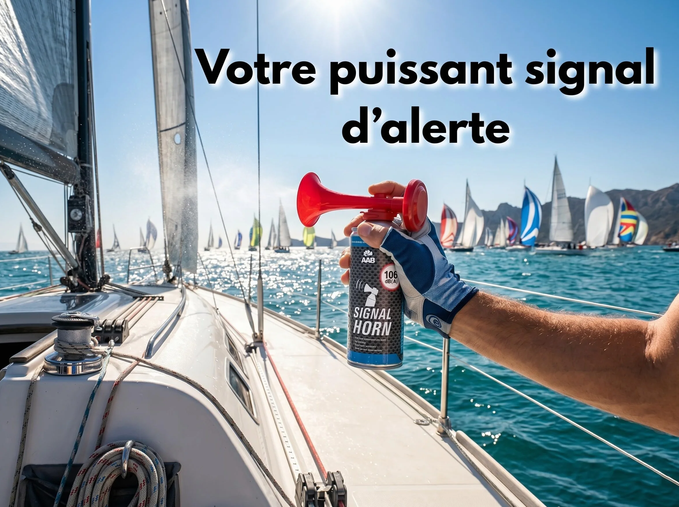 AABCOOLING Signal Horn 106 DB(A) Klaxon à Air Comprimé pour Supporters