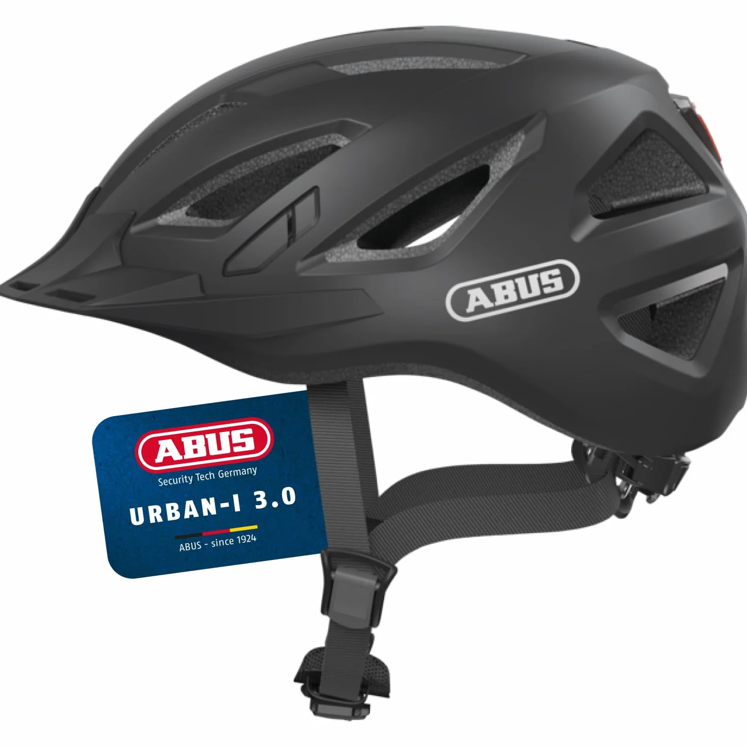 ABUS Stadtthelm Urban-I 3.0 Casque de vélo avec feu arrière visière fermeture magnétique