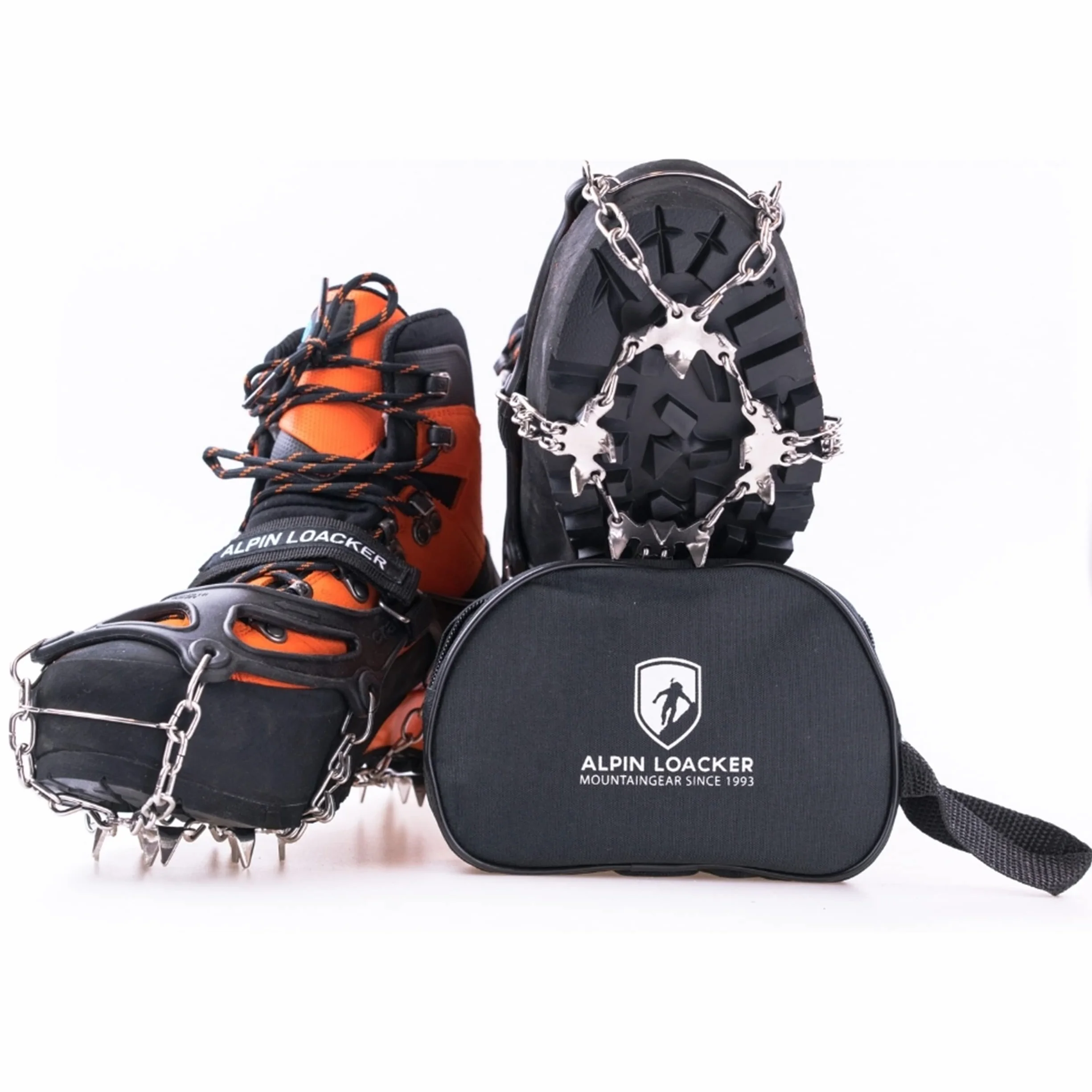 ALPIN LOACKER Chain Pro 18 Chaussures à Crampons Acier Inoxydable Randonnée Alpinisme
