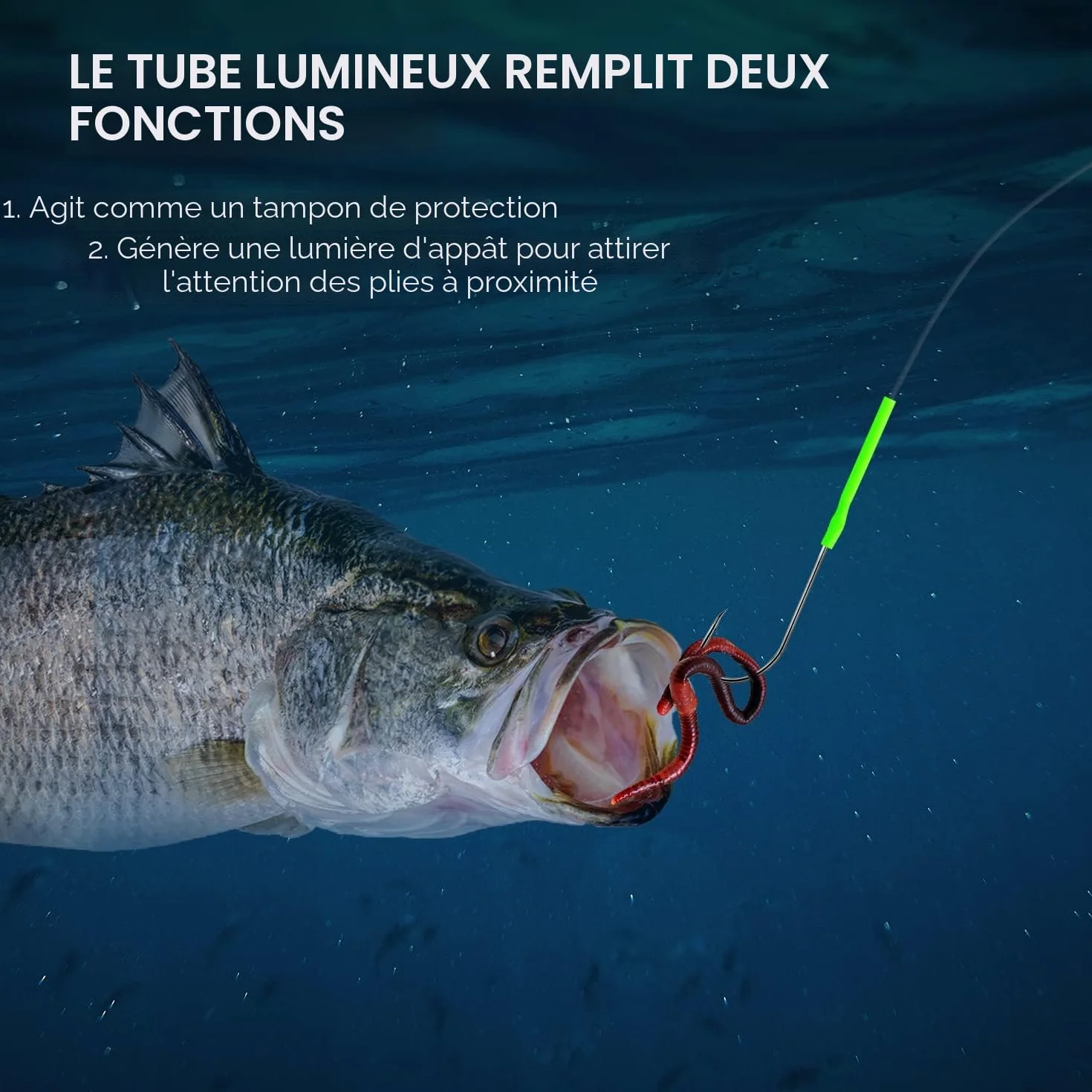 Lot de 5 Pré-noué Bas de Ligne Peche en Mer Tailles 1 2/0 pour Pêche à la Plage Côtière Bar Plaice Truite Dorade