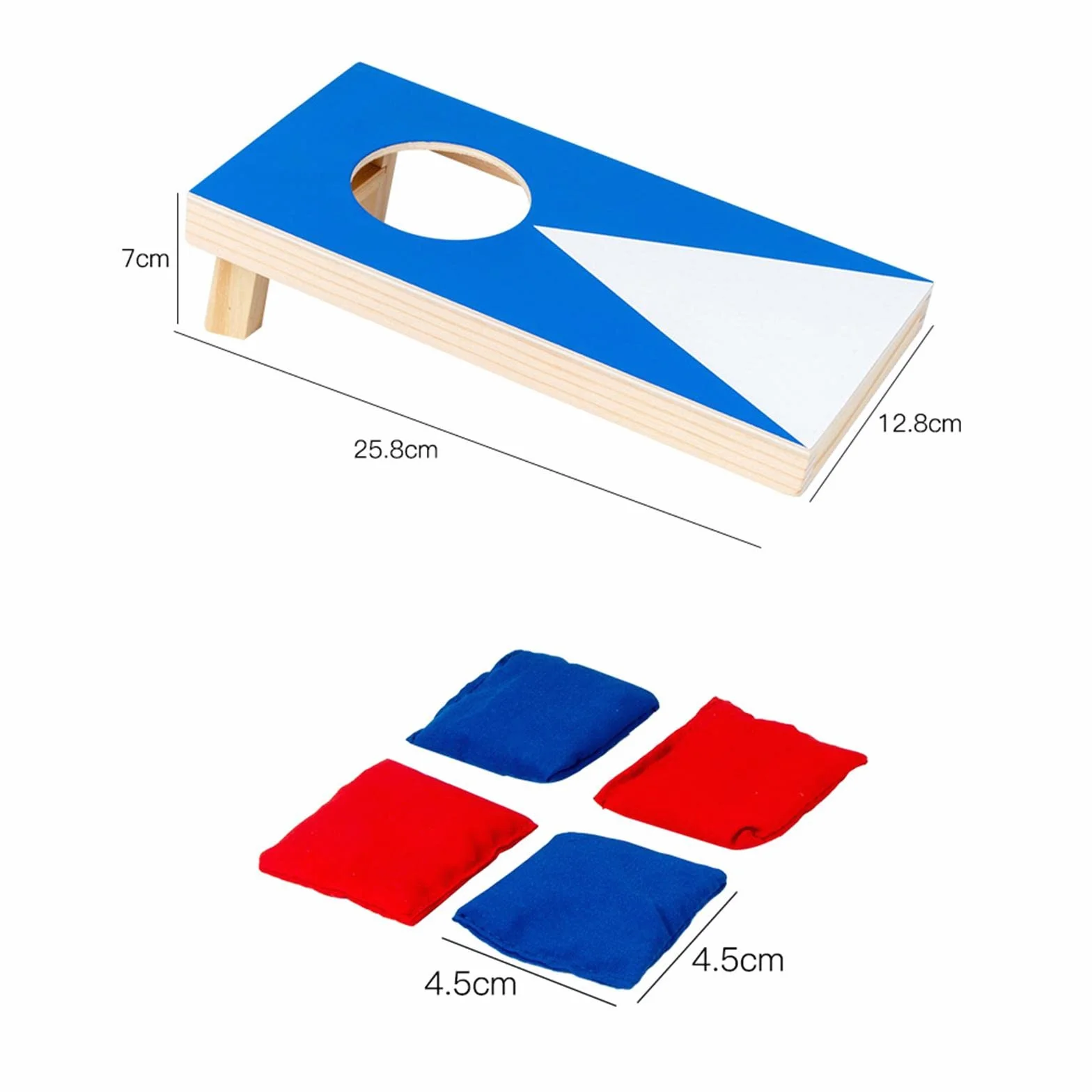 Jeu de Lancer de Sacs de Sable Classique Cornhole Intérieur Extérieur
