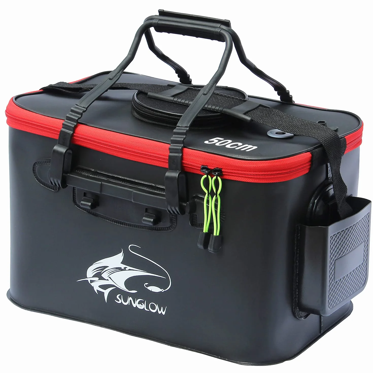 Seau de pêche pliable en EVA pour poisson vivant, sac de protection pour camping extérieur