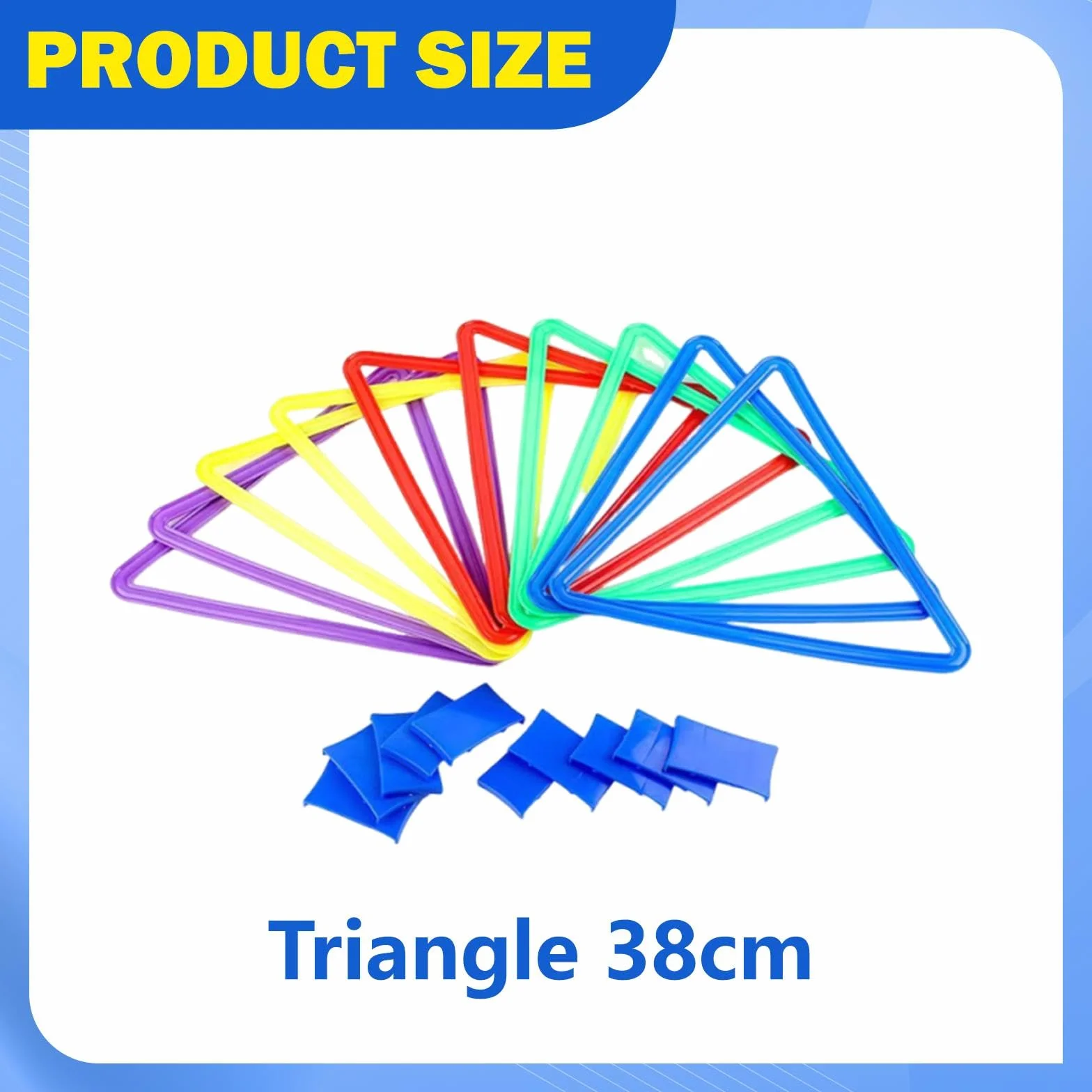 Anneaux de marelle pour enfants Jeu de lancer d'anneaux Triangle d'agilité intérieur extérieur