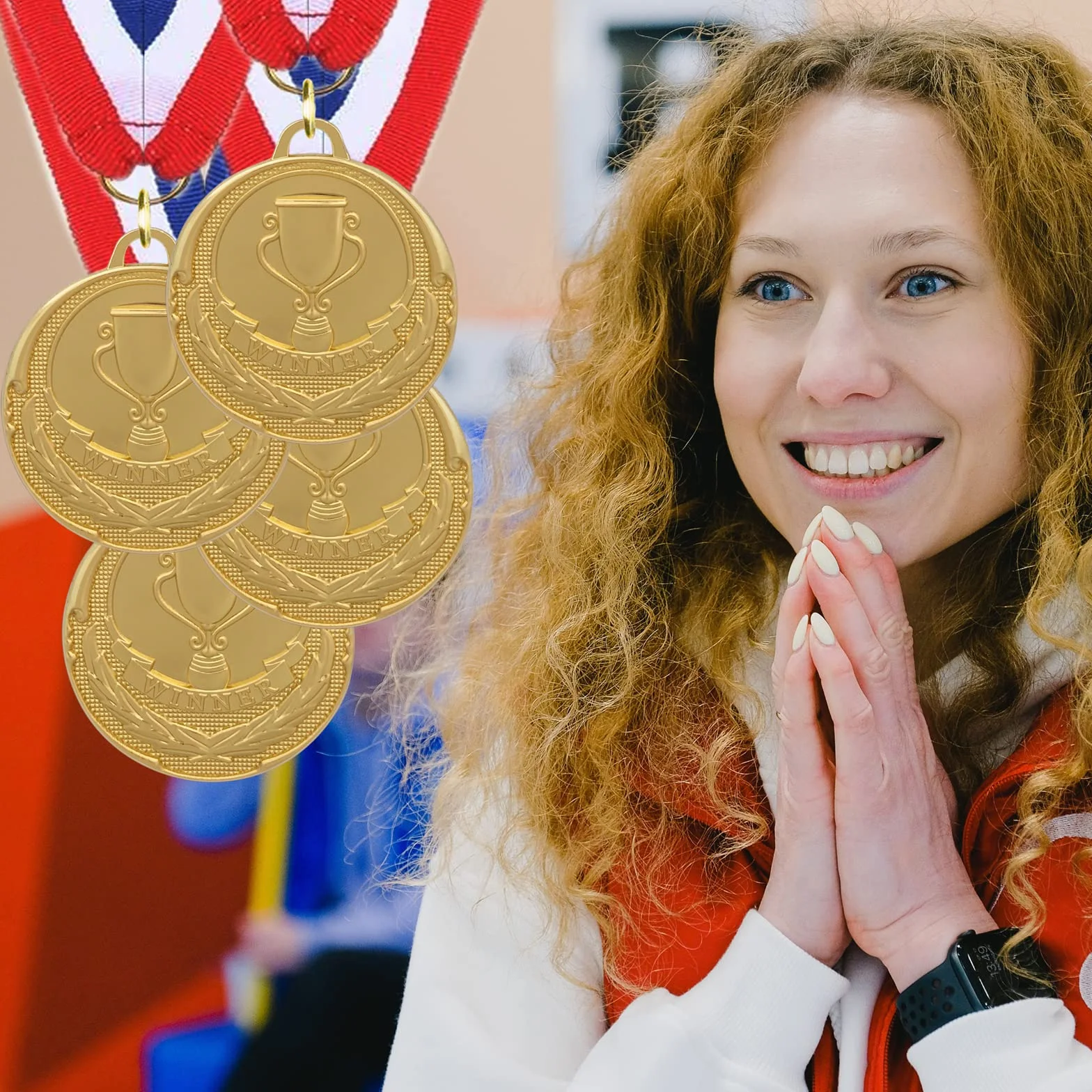 Médaille Olympique Enfant 12 Pièces Or Argent Bronze Trophée Sportif Anniversaire Fête Jeux Jouet Récompense