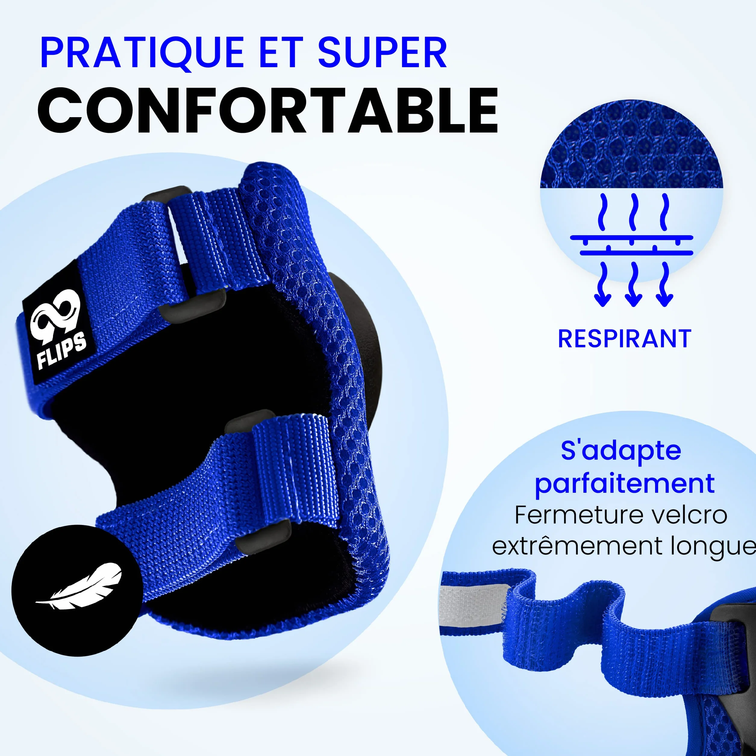 99FLIPS Protection Roller Enfant Genouillère Inline Skate - équipement de Protection Skateboard protecteurs genouillère Enfant, coudiere protecteurs Set de Protection Flash