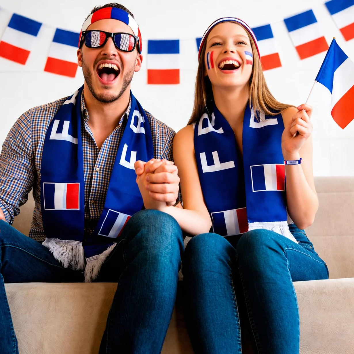Kit Supporter France 5 Pièces Maillot Équipe de France 2026 Accessoires Fan Coupe du Monde