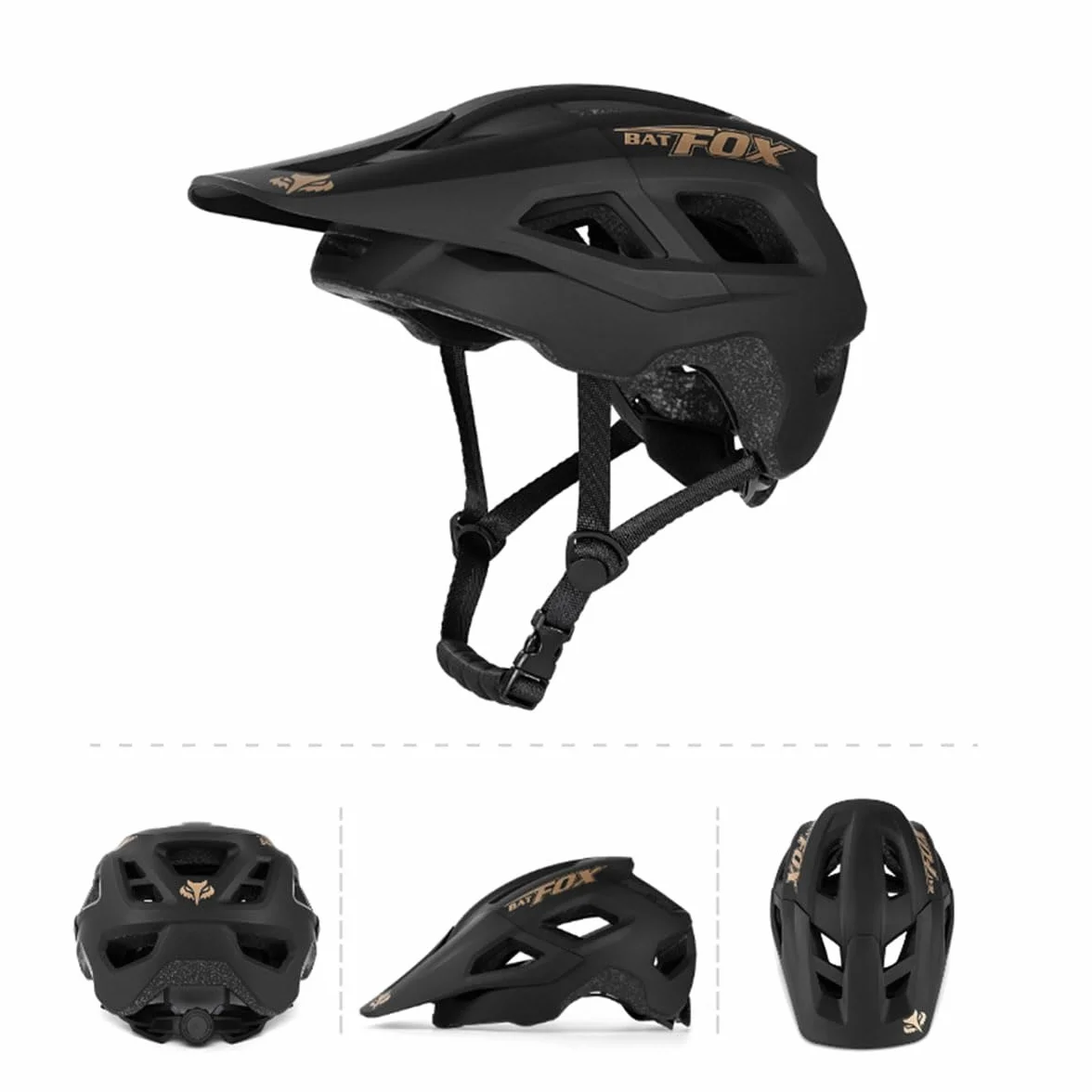 Casque de vélo Taille réglable 56-62cm Hommes Femmes Adultes VTT avec visière Amovible