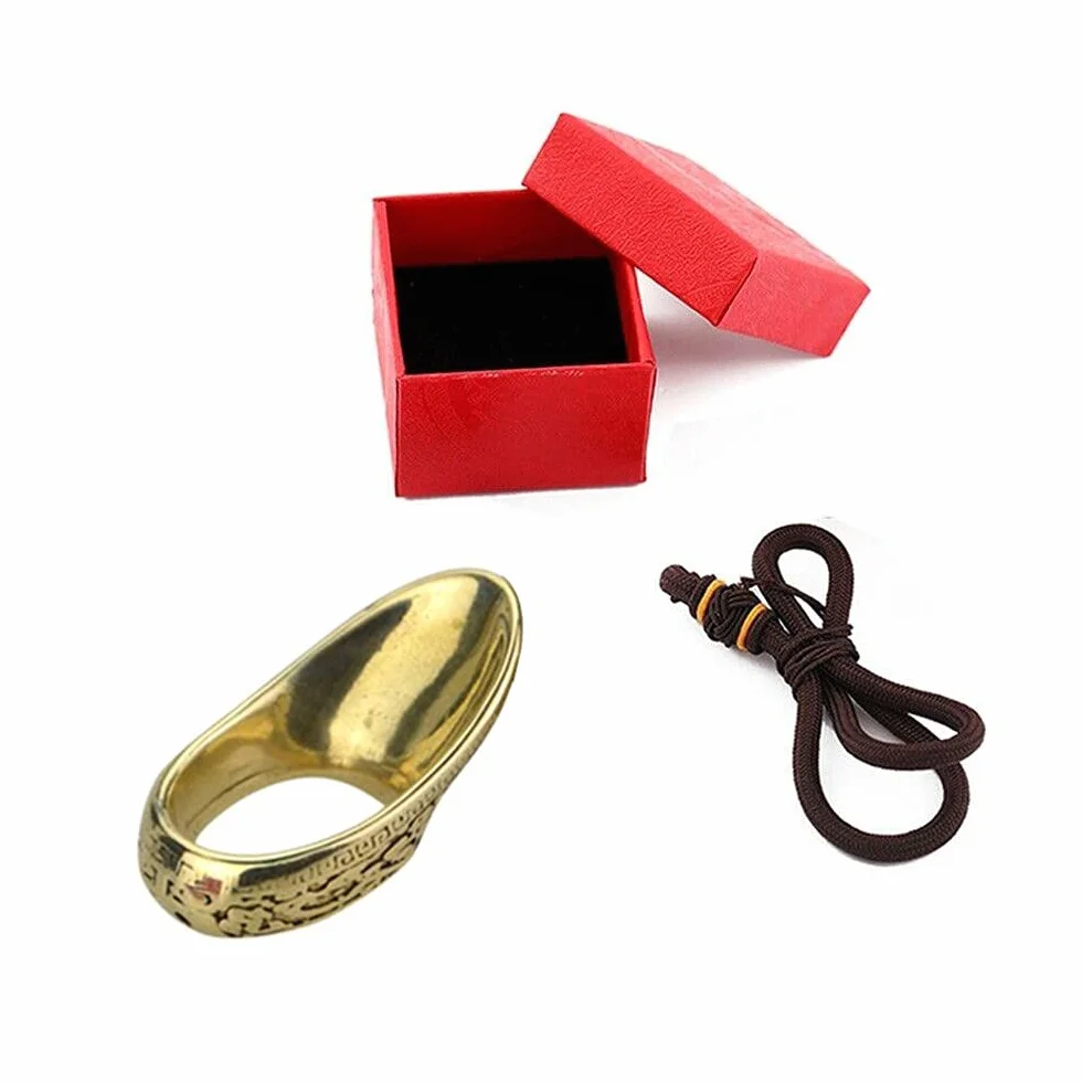Anneau de Pouce de Tir à l'Arc en Laiton 20mm Protection des Doigts Archer