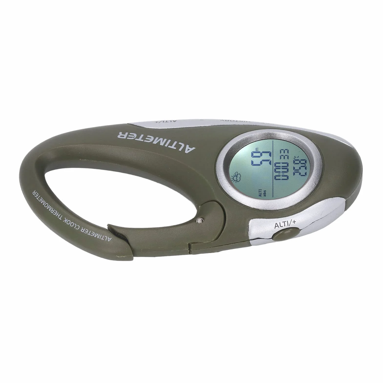 Baromètre Altimètre Numérique Portable, Boussole d'altitude Rétro-éclairé, Boîtier ABS