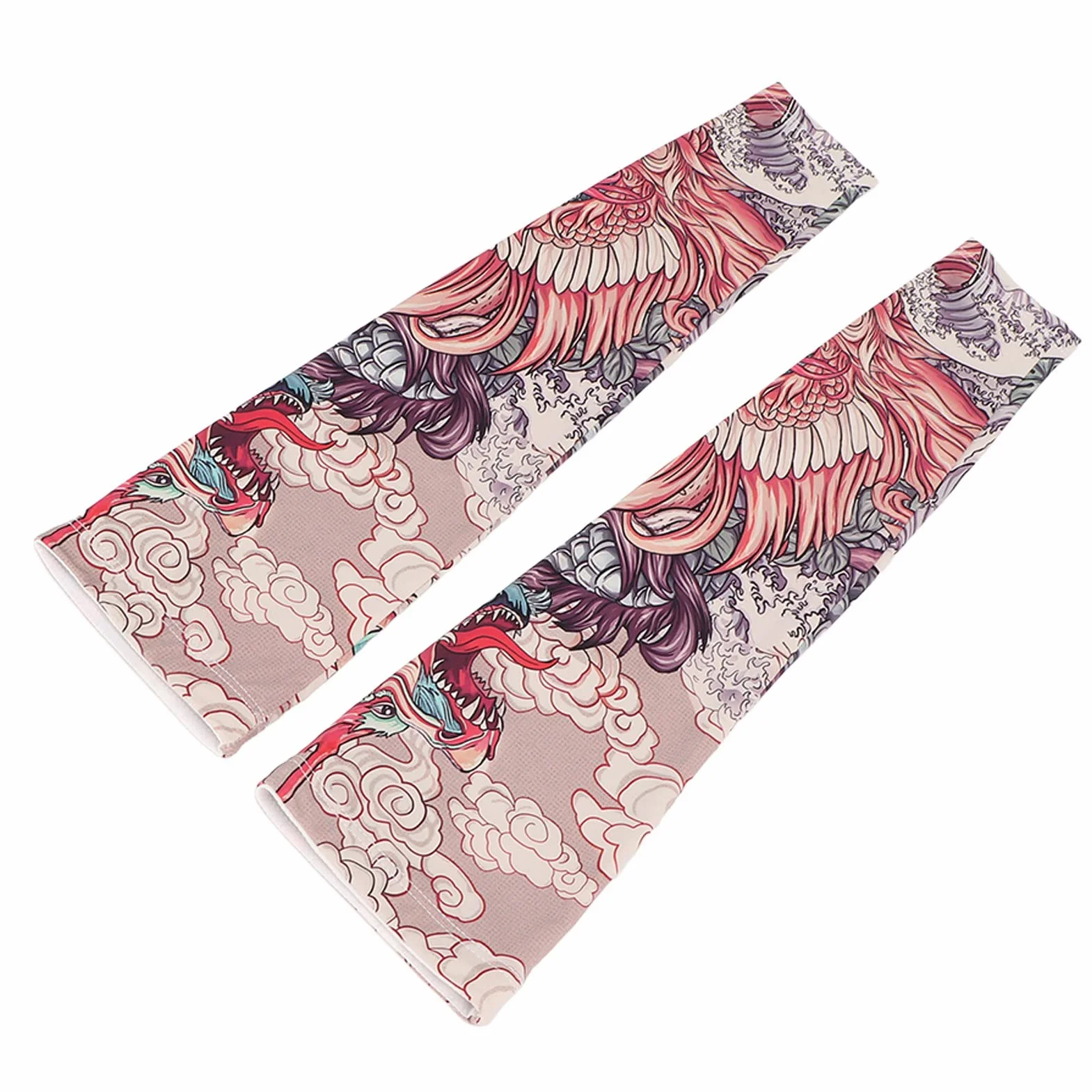 Manchon Bras Protection UV UPF 50+ Respirant Haute élasticité Taille Libre sans Couture pour Hommes Femmes