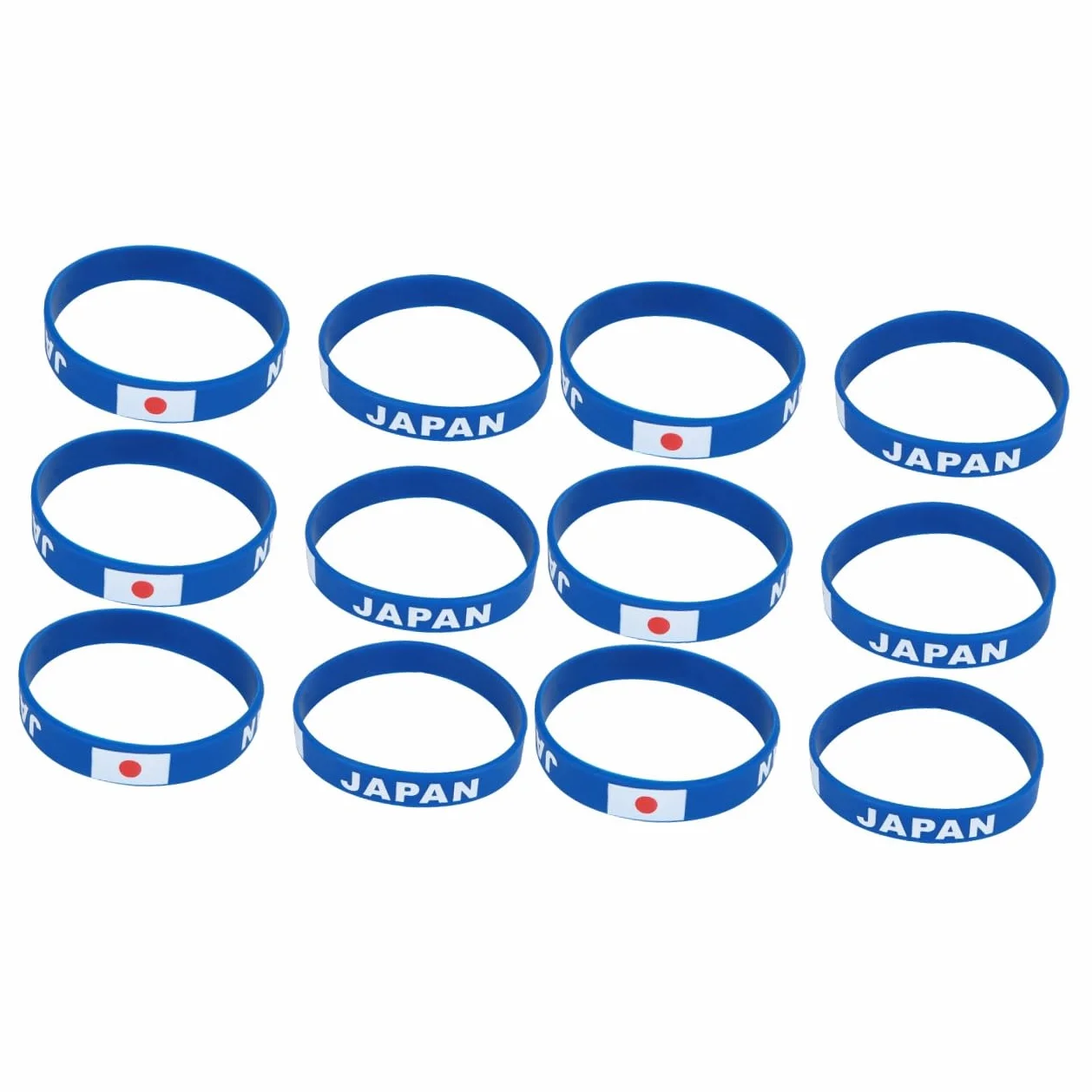 HANABASS 12 Pièces Bracelet Drapeau National Japon Sport Compétition