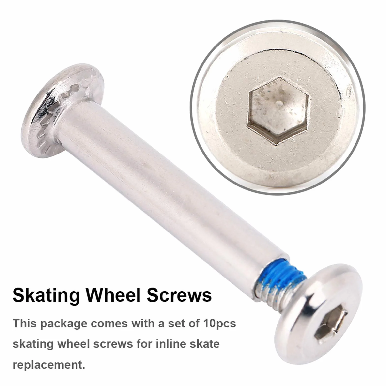Tyenaza 10 pièces roulements de Rechange pour Patins à Roues alignées OD 6mm