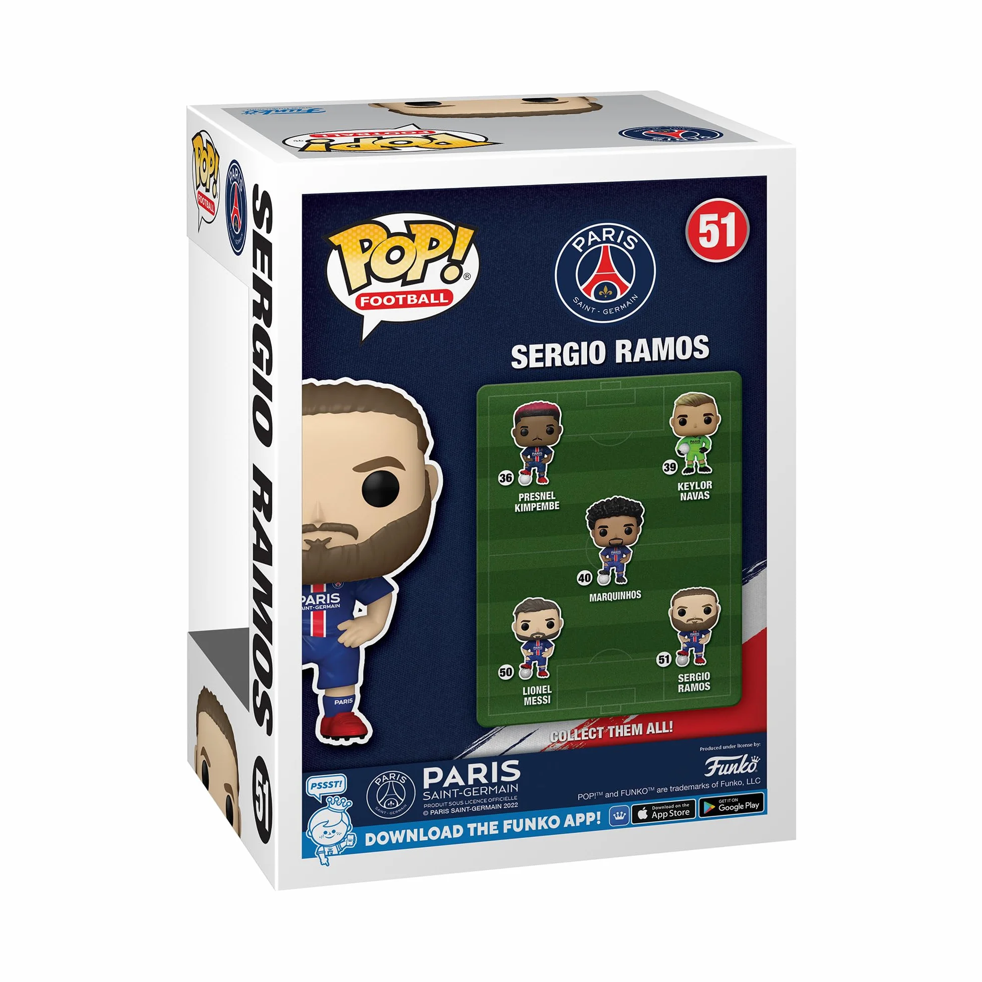 Funko Pop! Football: PSG Sergio Ramos Figurine en Vinyle à Collectionner Officiel