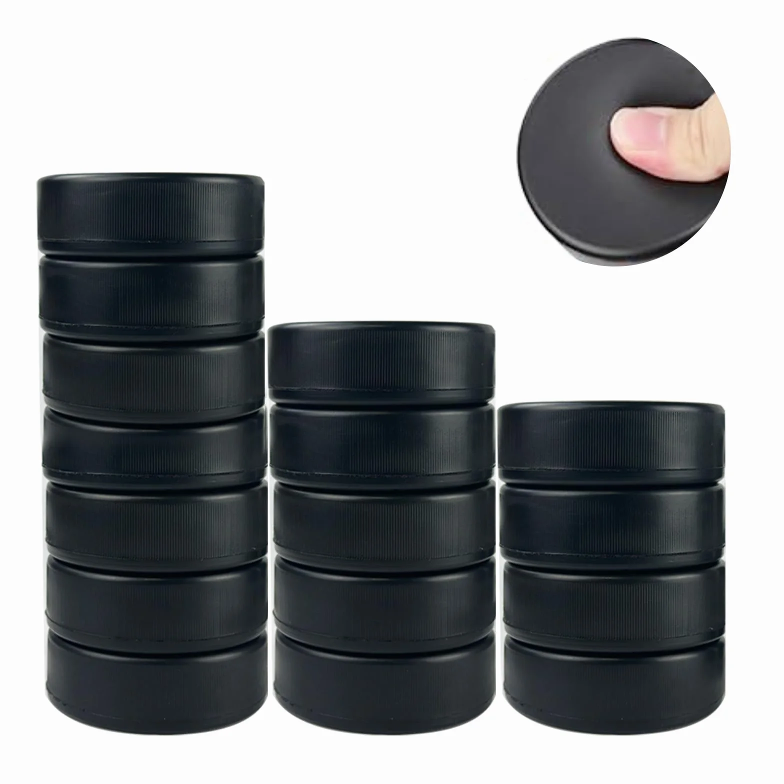Palets de hockey sur glace 16 pièces 7,6 x 7,6 x 2,5 cm en mousse pour entraînement