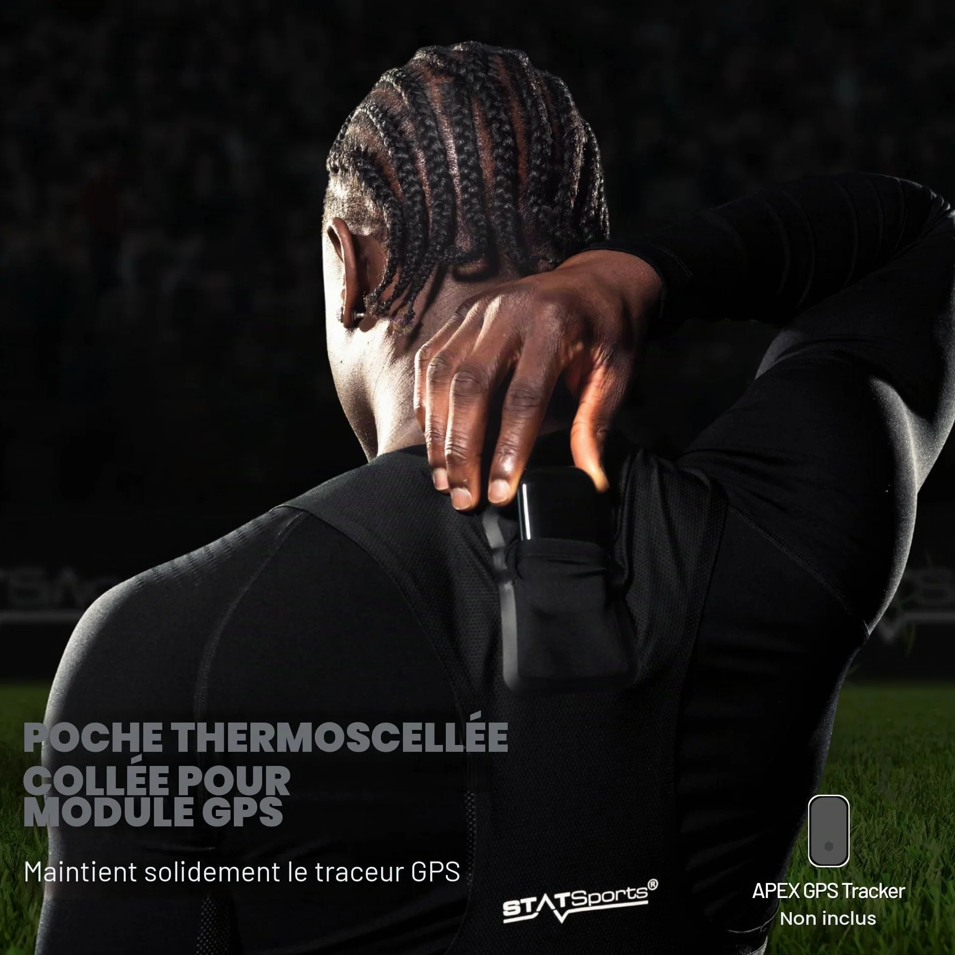 STATSports Gilet GPS Football Academy - Brassière GPS avec Poche Sécurisée pour APEX Tracker