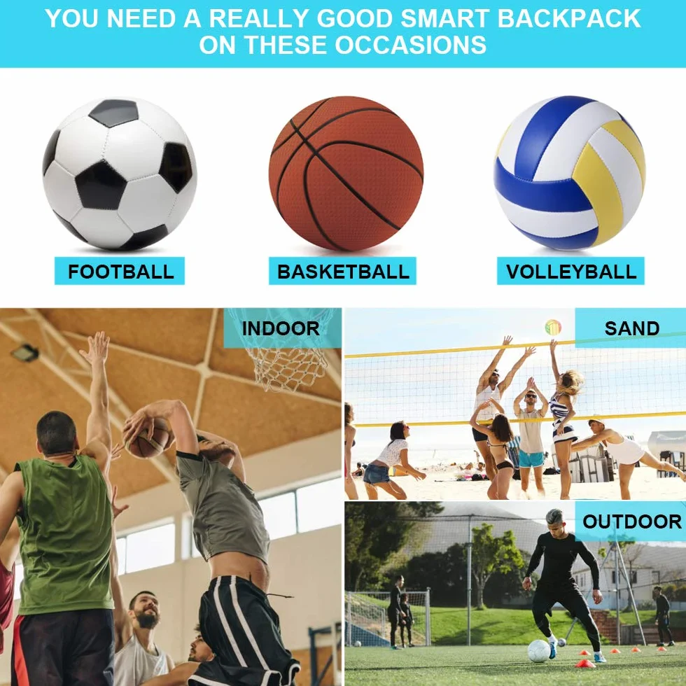 Sac pour Ballon avec Filet de Basket-Ball Étanche Sac à Bandoulière Portable Sac de Transport pour Basket-Ball Football Volley-Ball