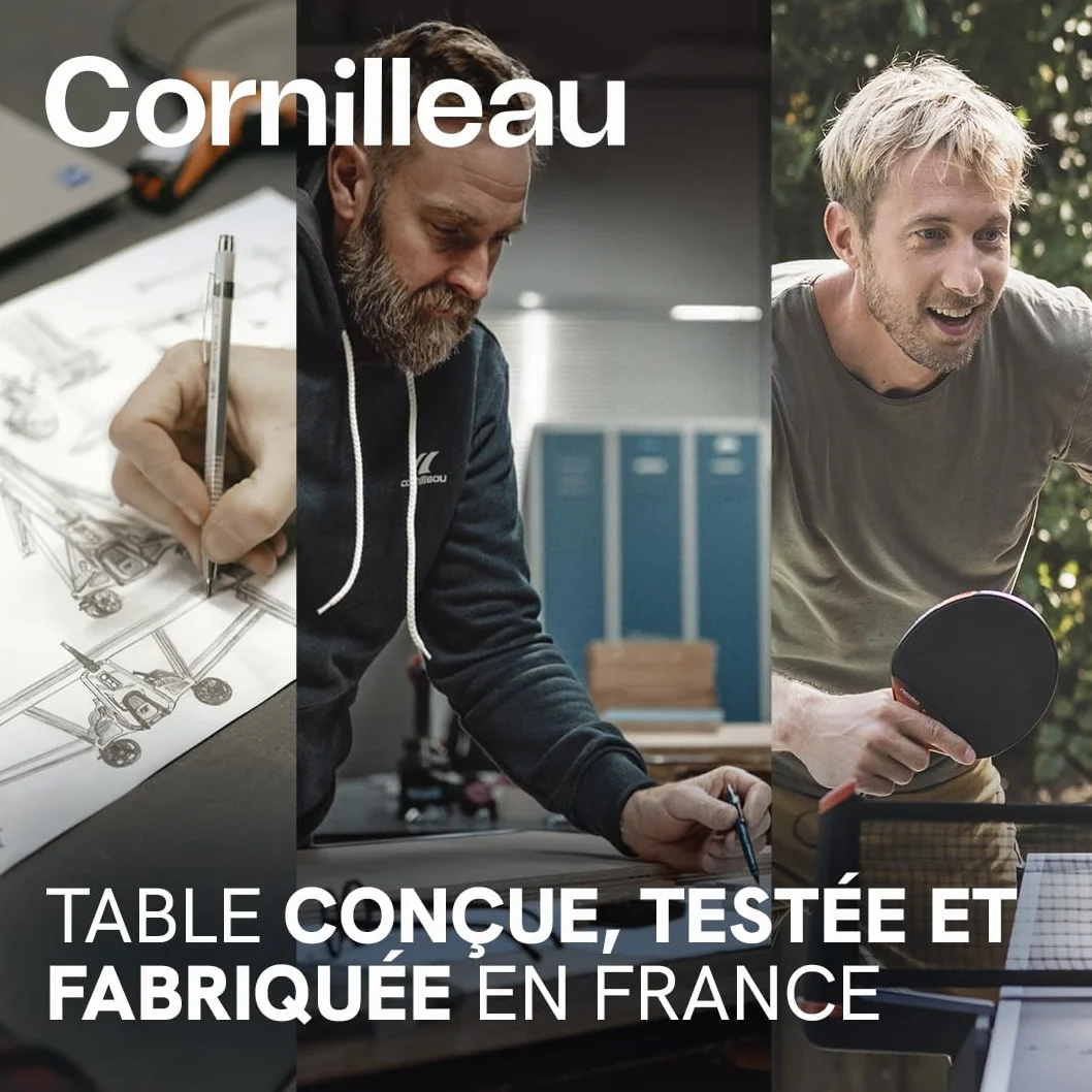 Cornilleau Table de ping-pong d'extérieur 300X Outdoor FFTT Agrément 5mm