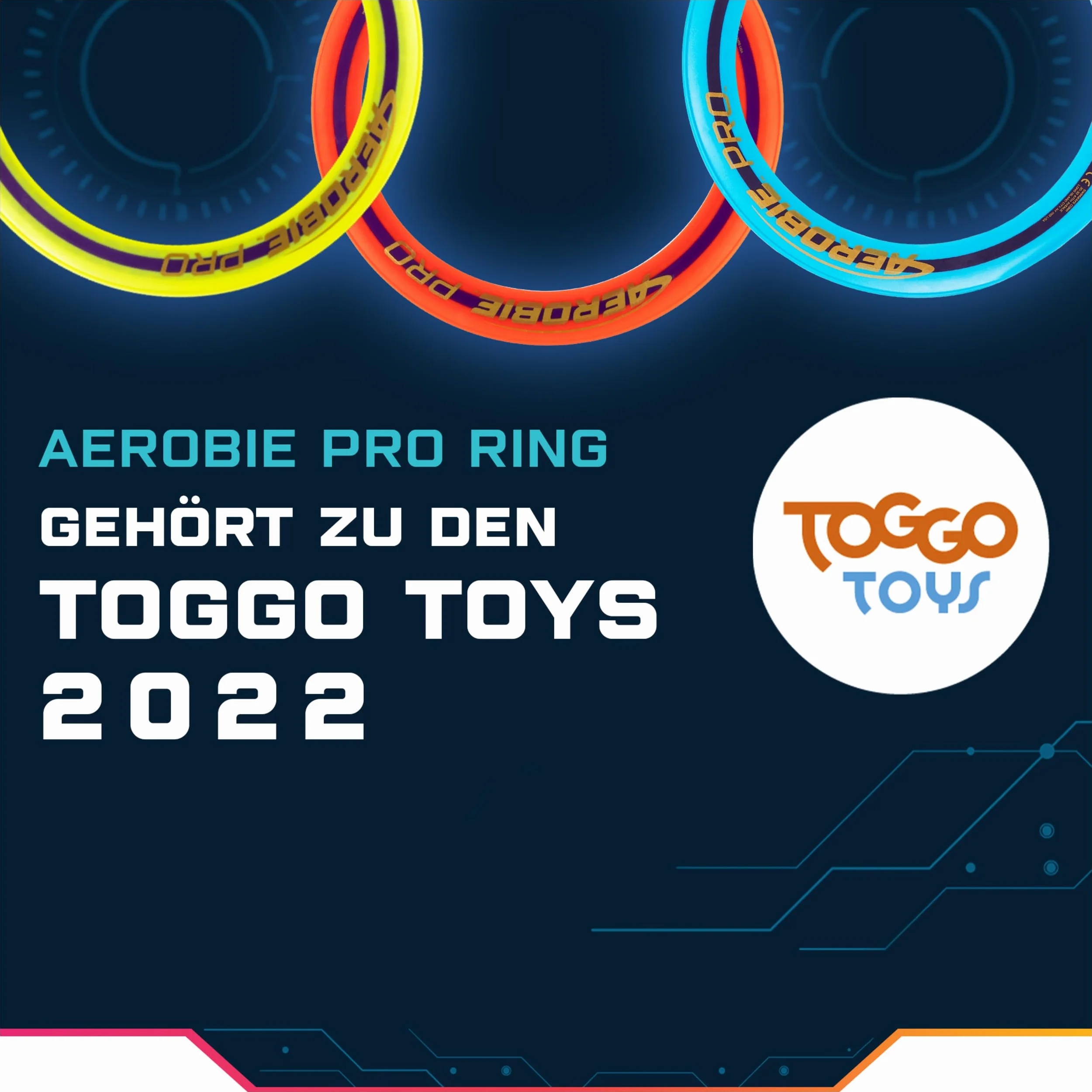 Aerobie Pro Ring Disque Volant 35,6 cm Bleu