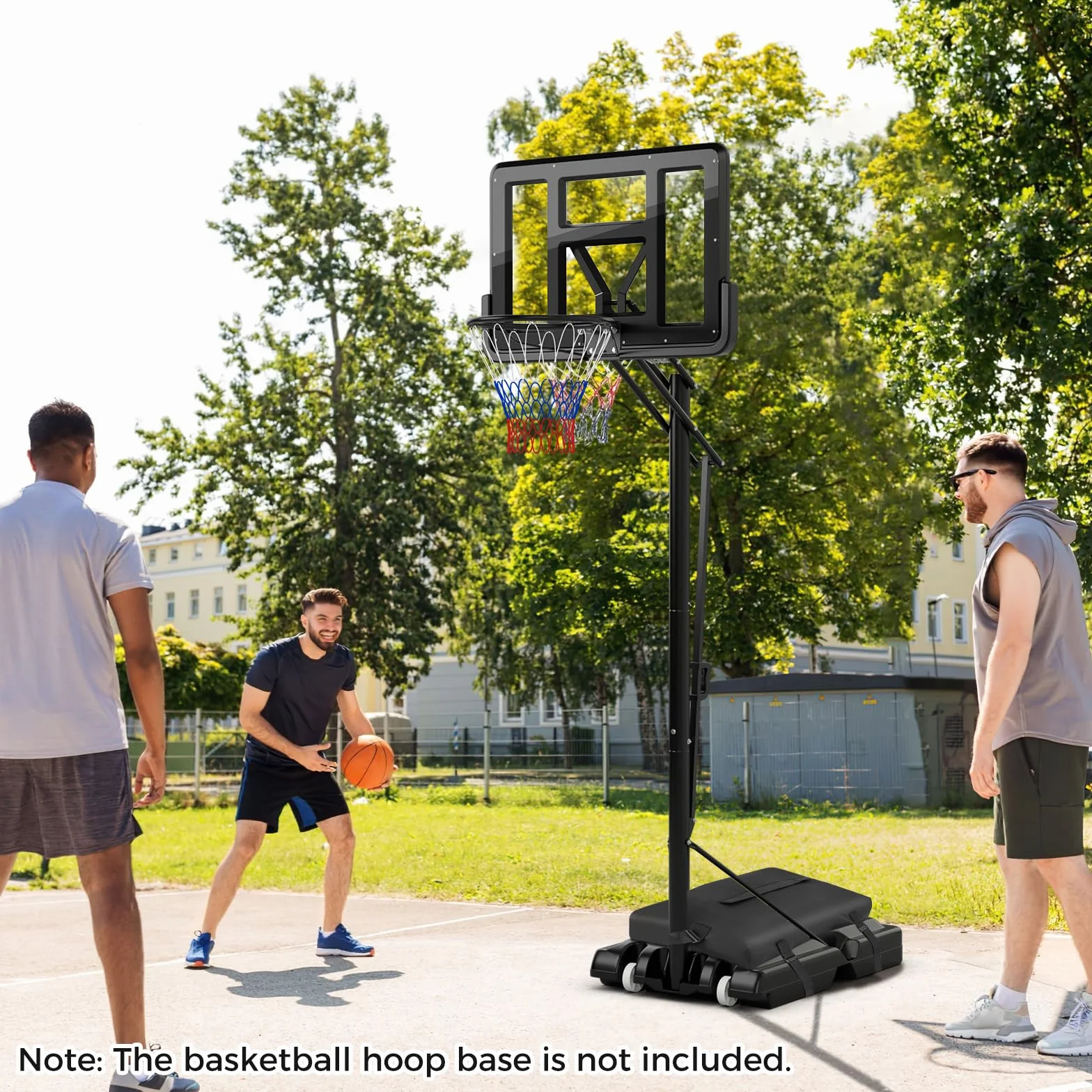 GYMAX Sac de Sable pour Panier de Basket-Ball Portable, Tissu Oxford 600D, 136 kg