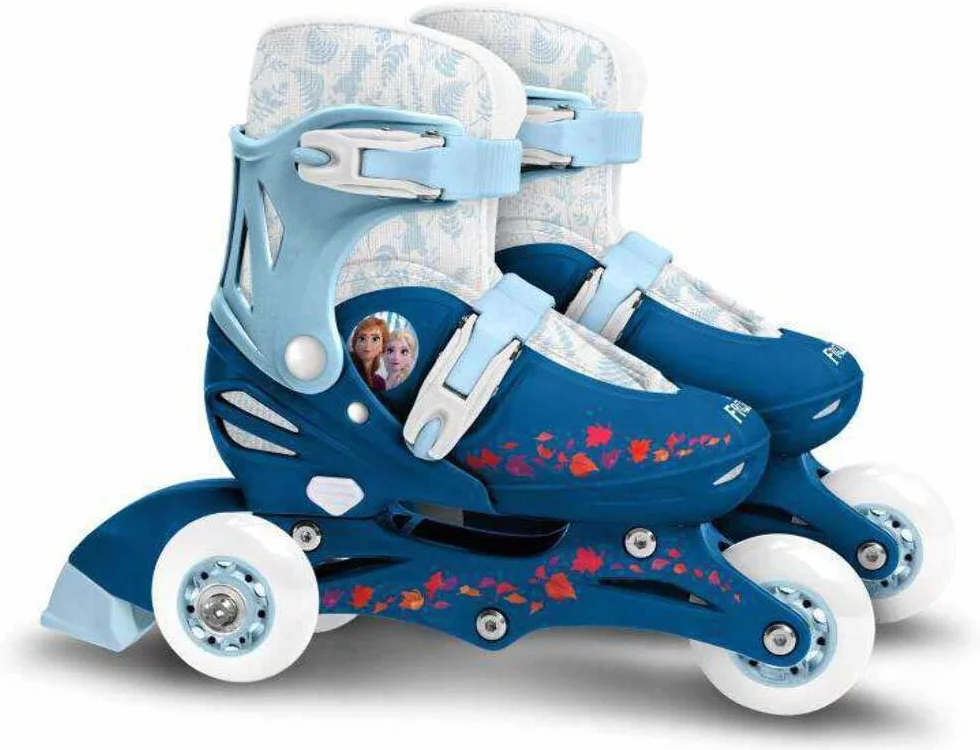 Patins en Ligne Two in One 3 Roues LA Reine des NEIGES II 27-30 Disney Anna Elsa