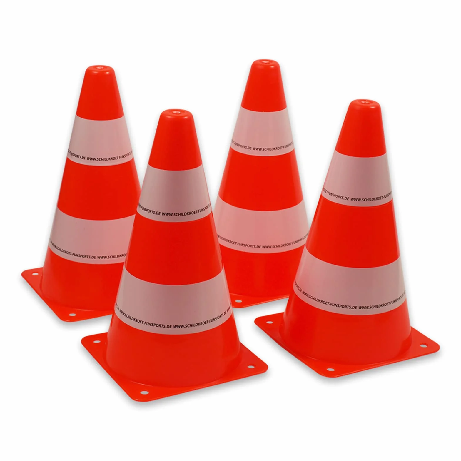 Schildkröt Funsports Set de 4 Pylônes de Marquage, Cônes de Signalisation