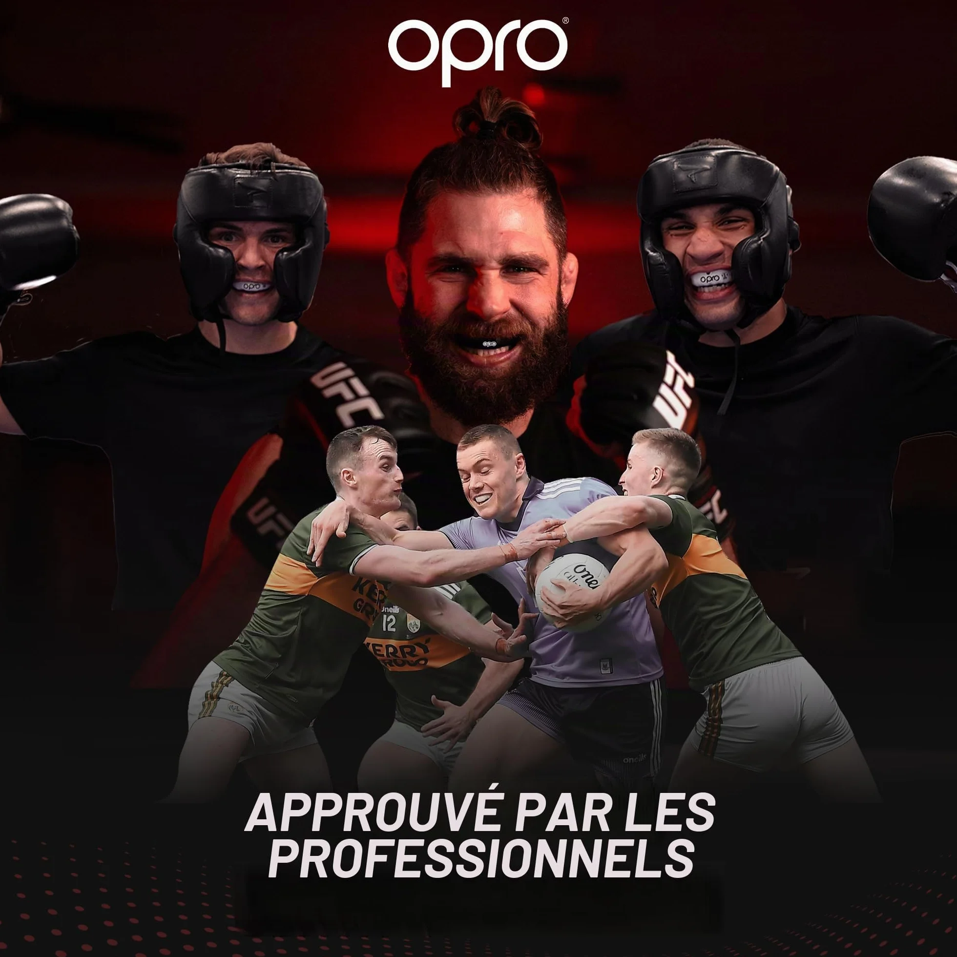 OPRO Protège-Dents Instant Custom-Fit Professionnel Adultes Enfants Boxe MMA Rugby Hockey Moulage Rapide