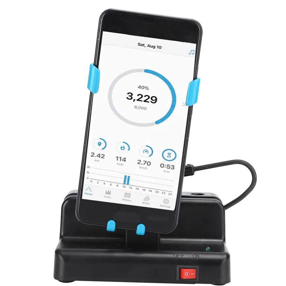 Podomètre Automatique pour Téléphone Portable, Compteur de Pas Bleu Ciel