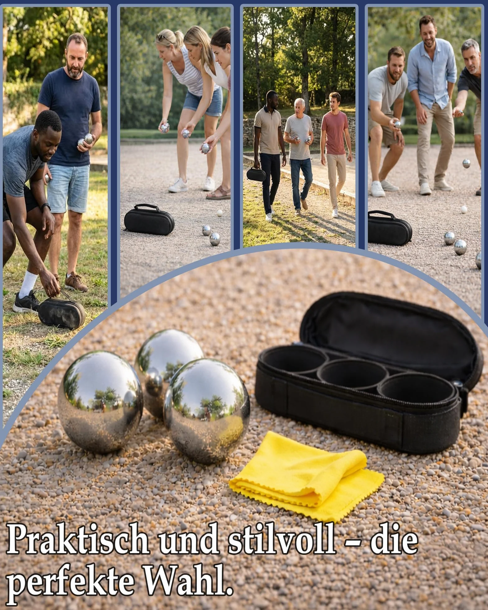 Sacoche Boule de Pétanque pour 3 Boules – Étui de Transport Solide – Accessoire Pétanque
