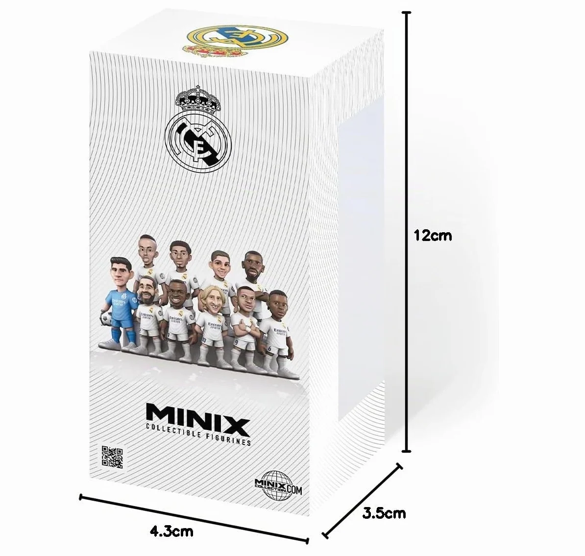 MINIX Figurine Mbappé Real Madrid 12 cm Collection Cadeau Enfants Adultes Fans Football