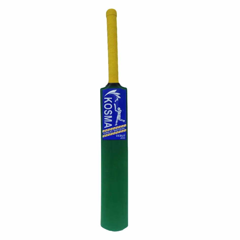 Kosma Batte de Cricket Jeunesse Unisexe Vert/Jaune Junior