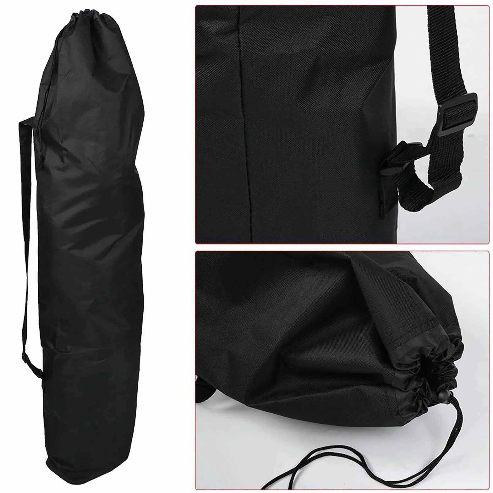 Sac Longboard 120x38cm Imperméable 600D Oxford Tissu Sac Valise Sac à Dos pour Transporter et Protéger Longboards