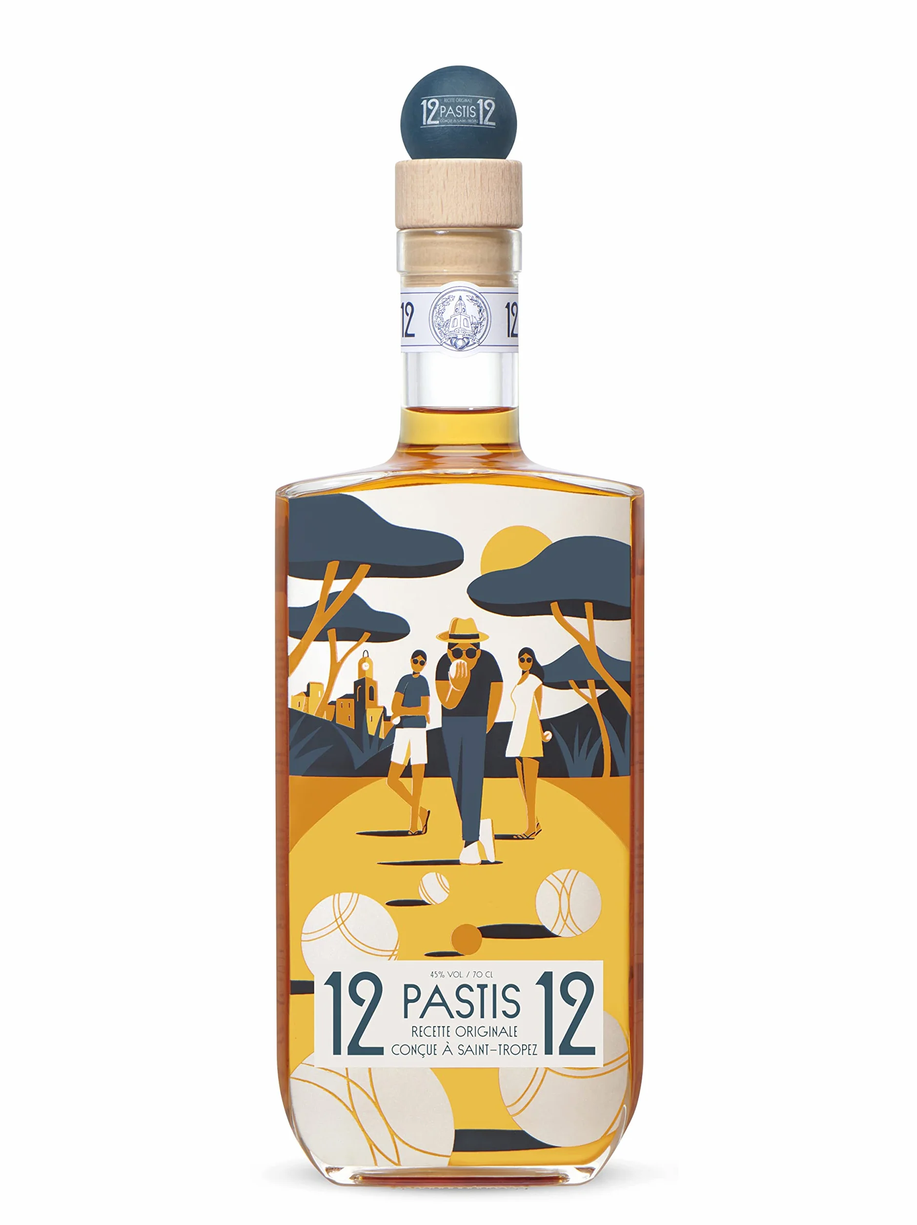 Pastis 12/12 édition Pétanque 45° 70cl